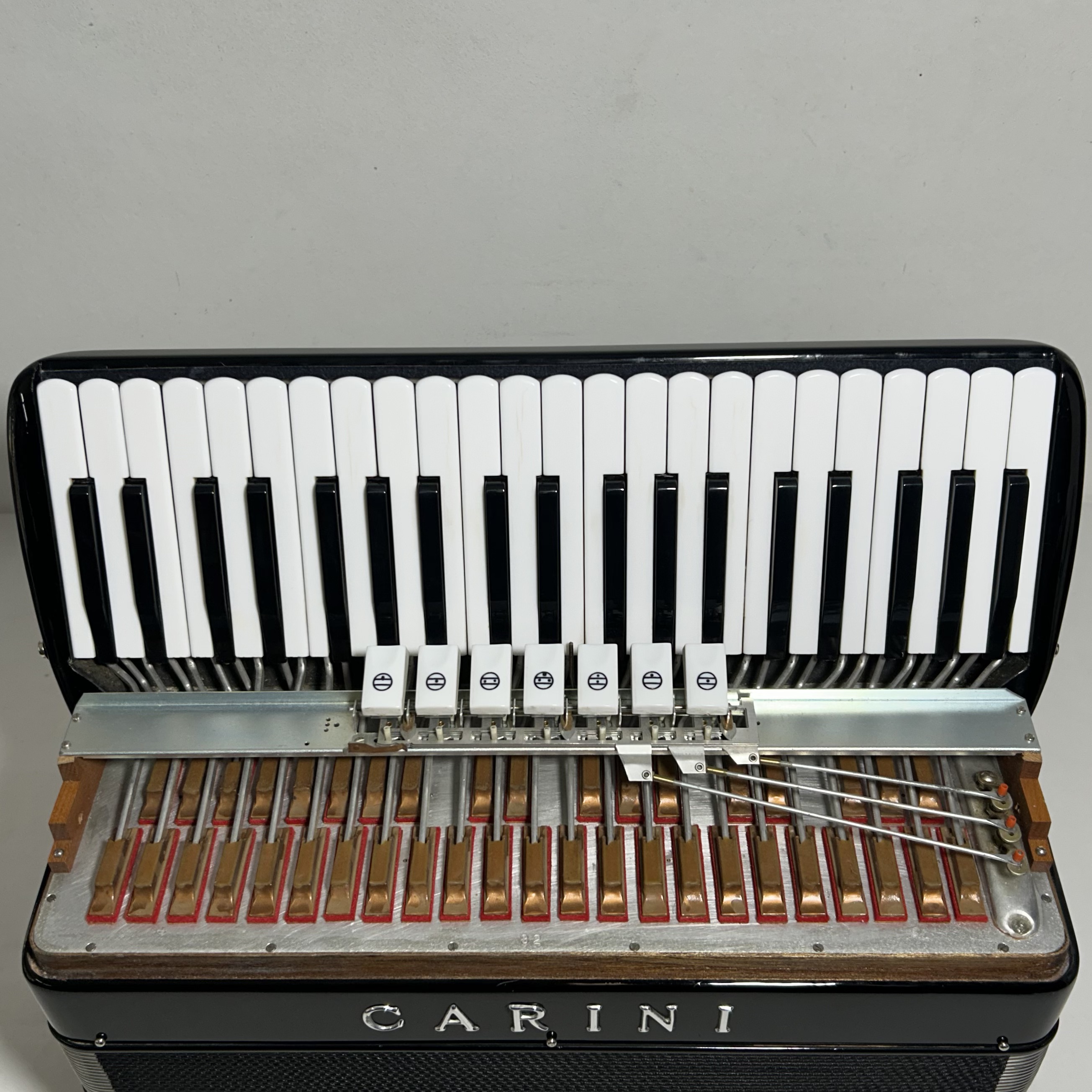 Acordeon Carini - Terça de voz Violin - 7/2 Registros - 9.2 kg - 46,5 cm