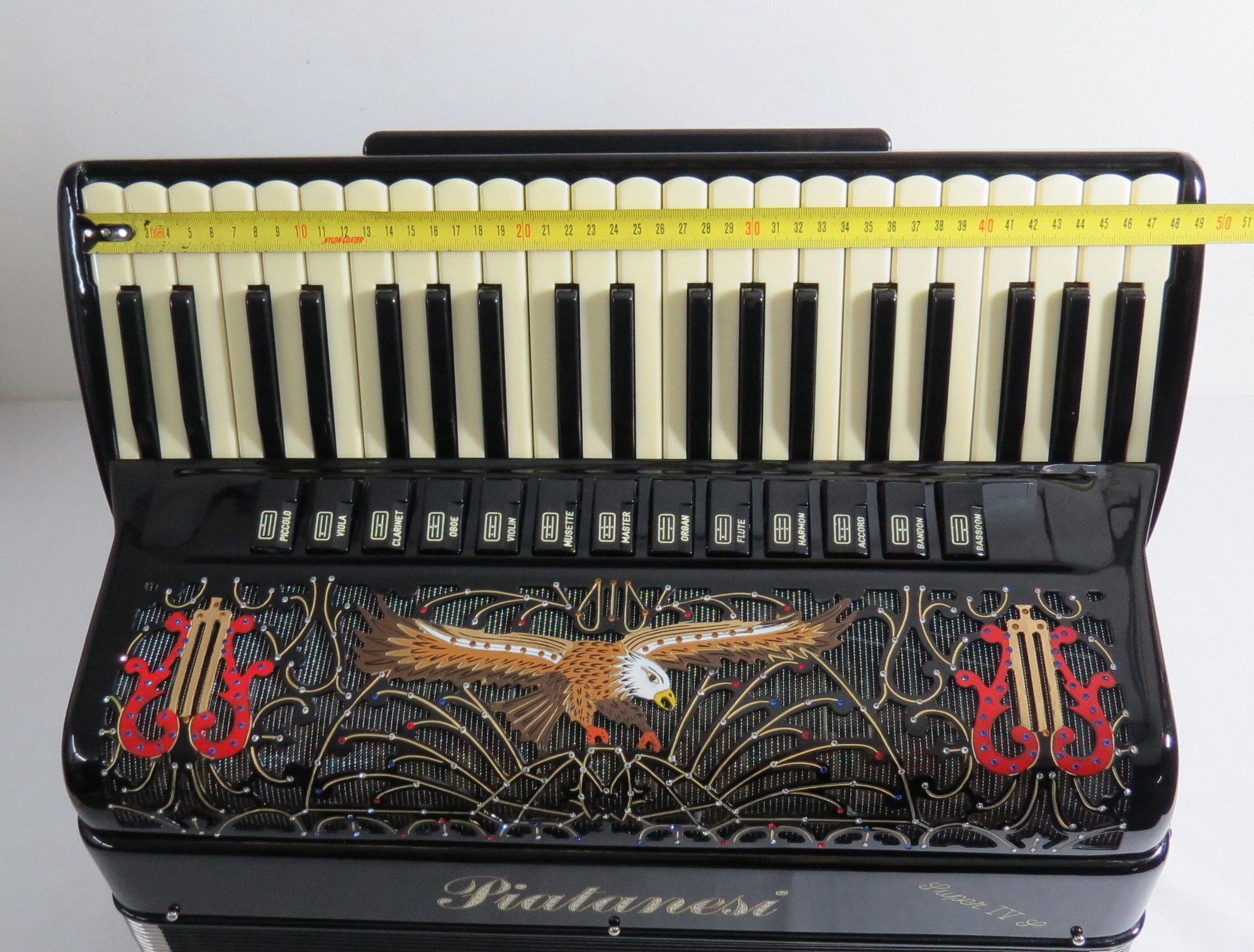 Acordeon PIATANESI SUPER IV S - Cass Duplo - 13/9 Reg - 11.5 kg - 48 cm