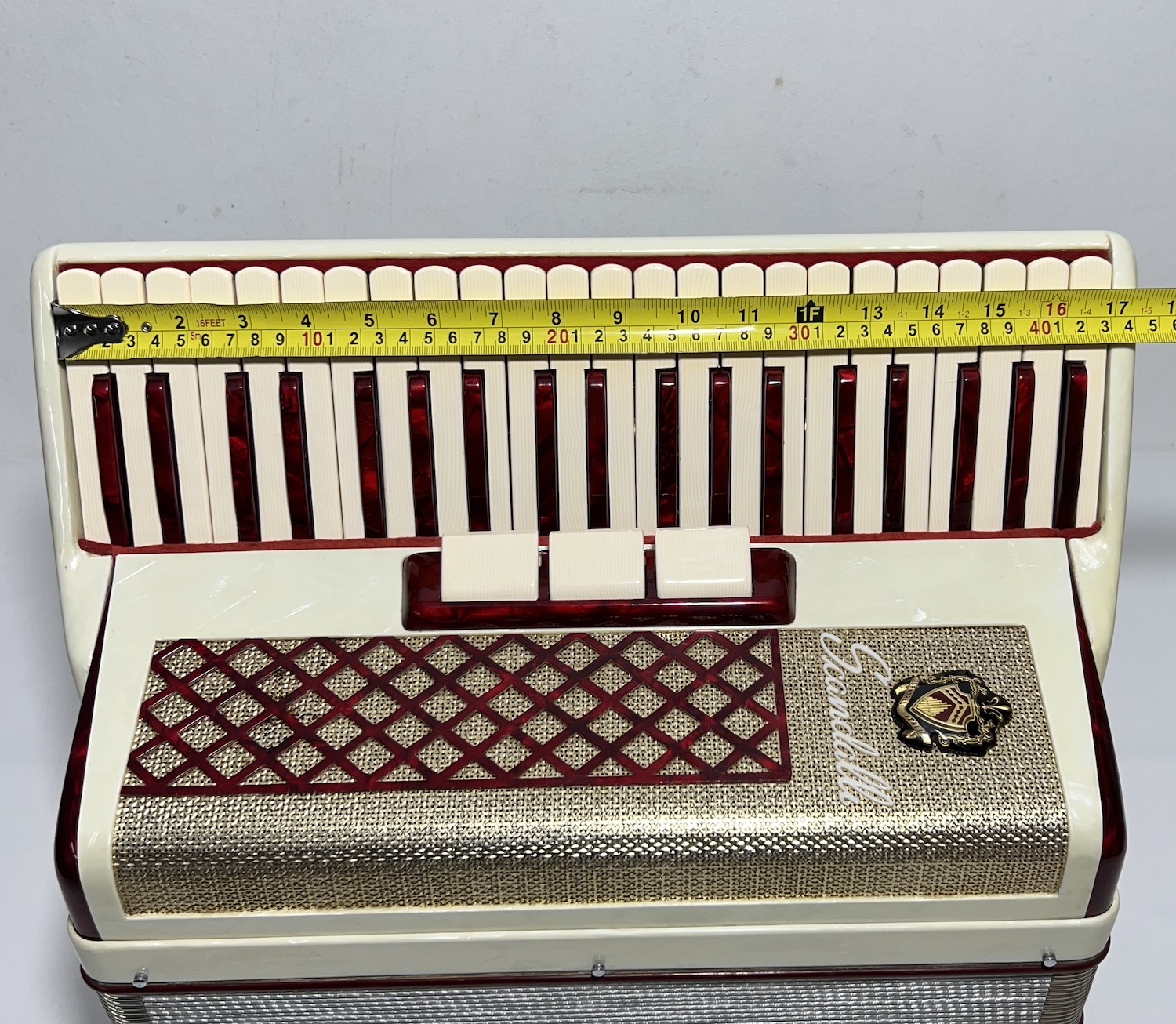 Acordeon Scandalli Série Ouro - Segunda de voz - 3/2 Registros - 7.5 kg - 43 cm 