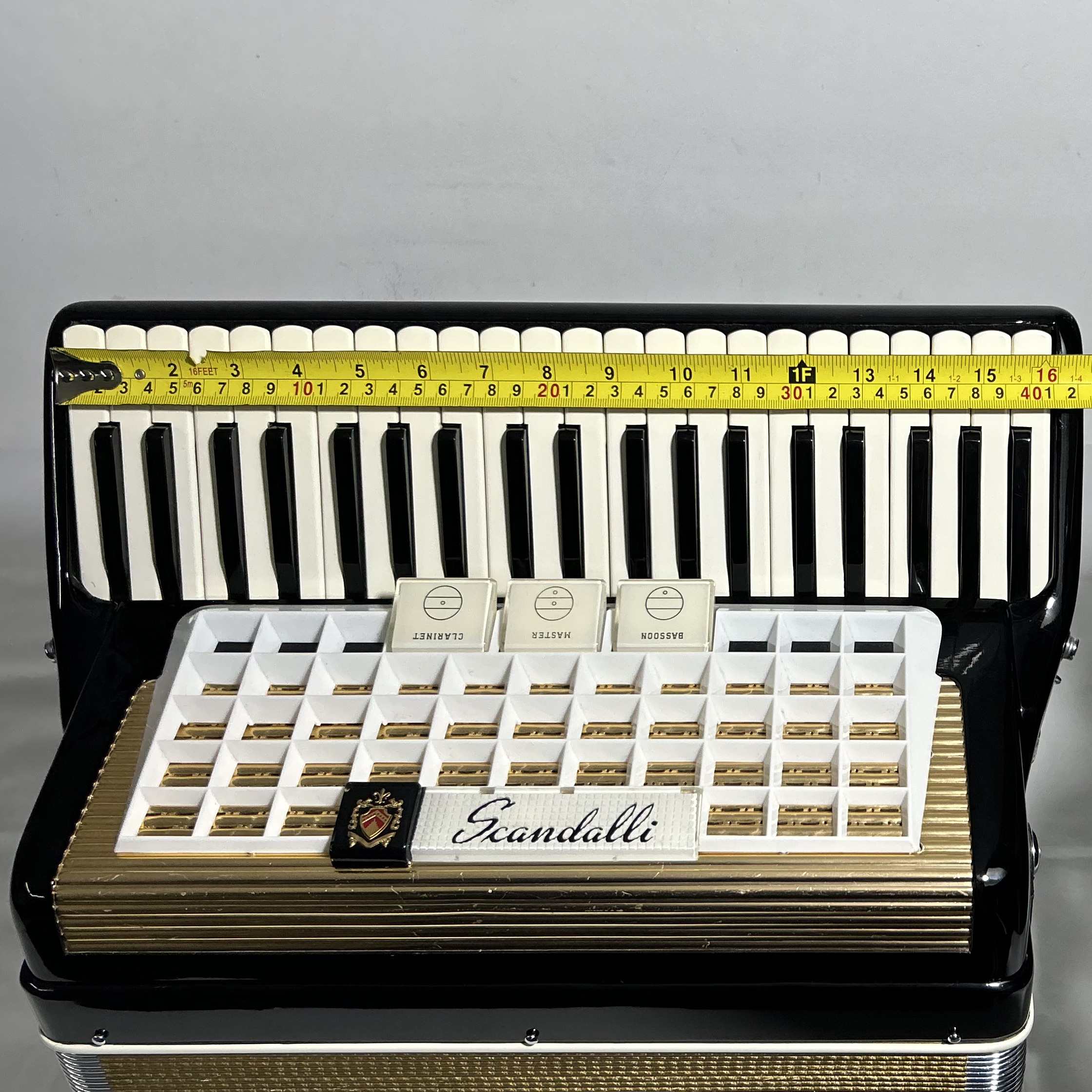 Acordeon Scandalli Favo de Mel - Terça de voz - 3/2 Registros - 7.3 kg - 41 cm
