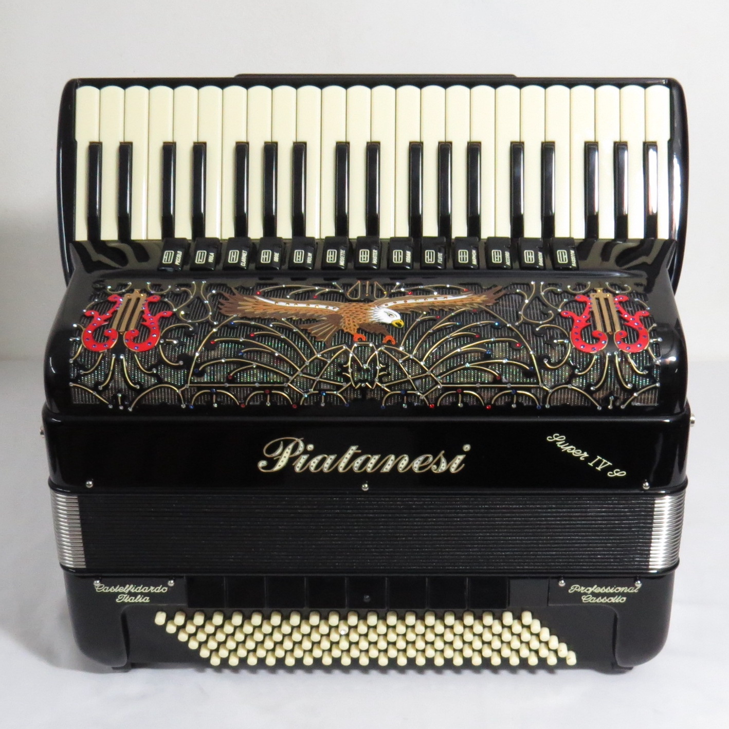 Acordeon PIATANESI SUPER IV S - Cass Duplo - 13/9 Reg - 11.5 kg - 48 cm