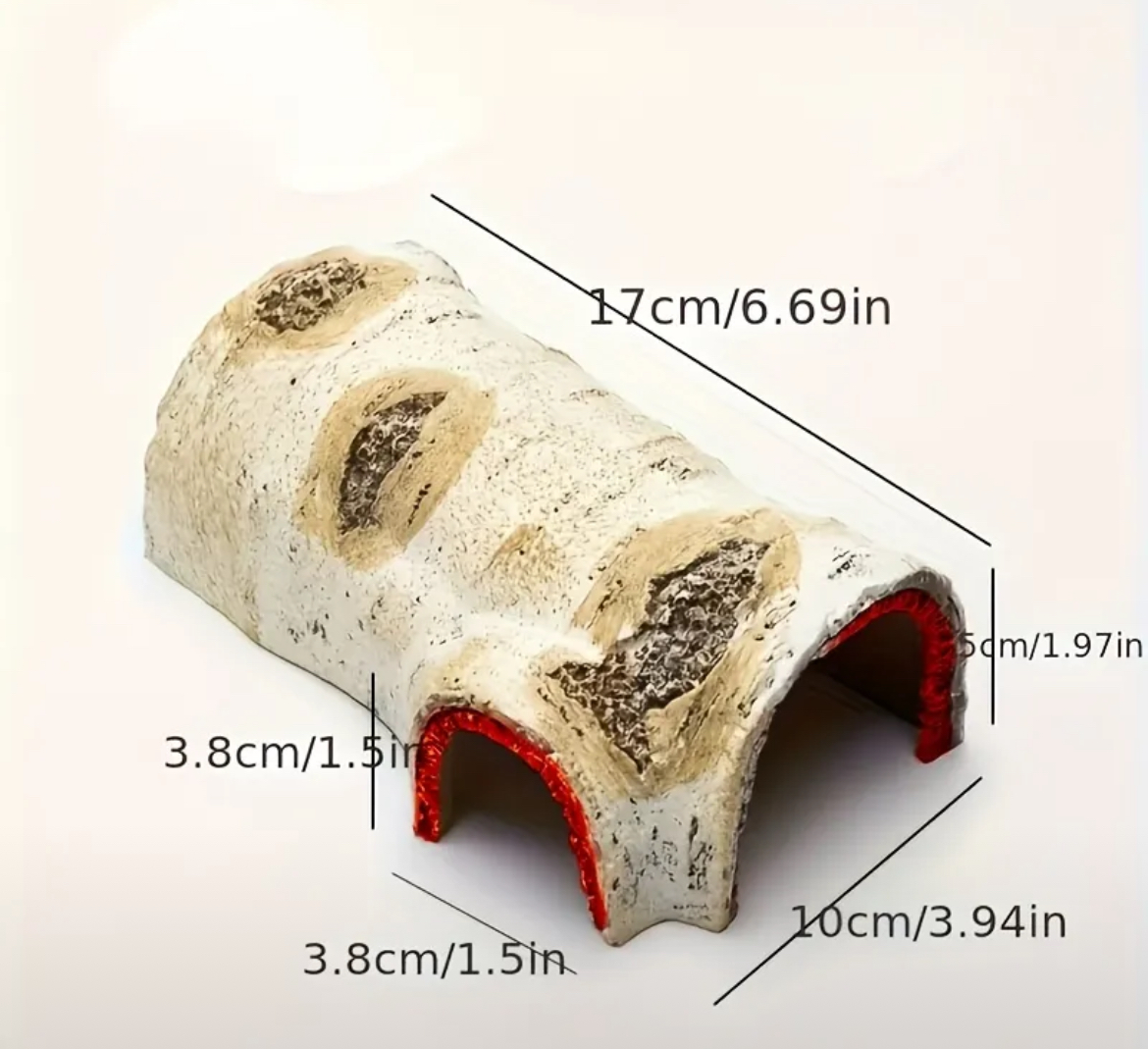 Decorative Log Tunnel Hide