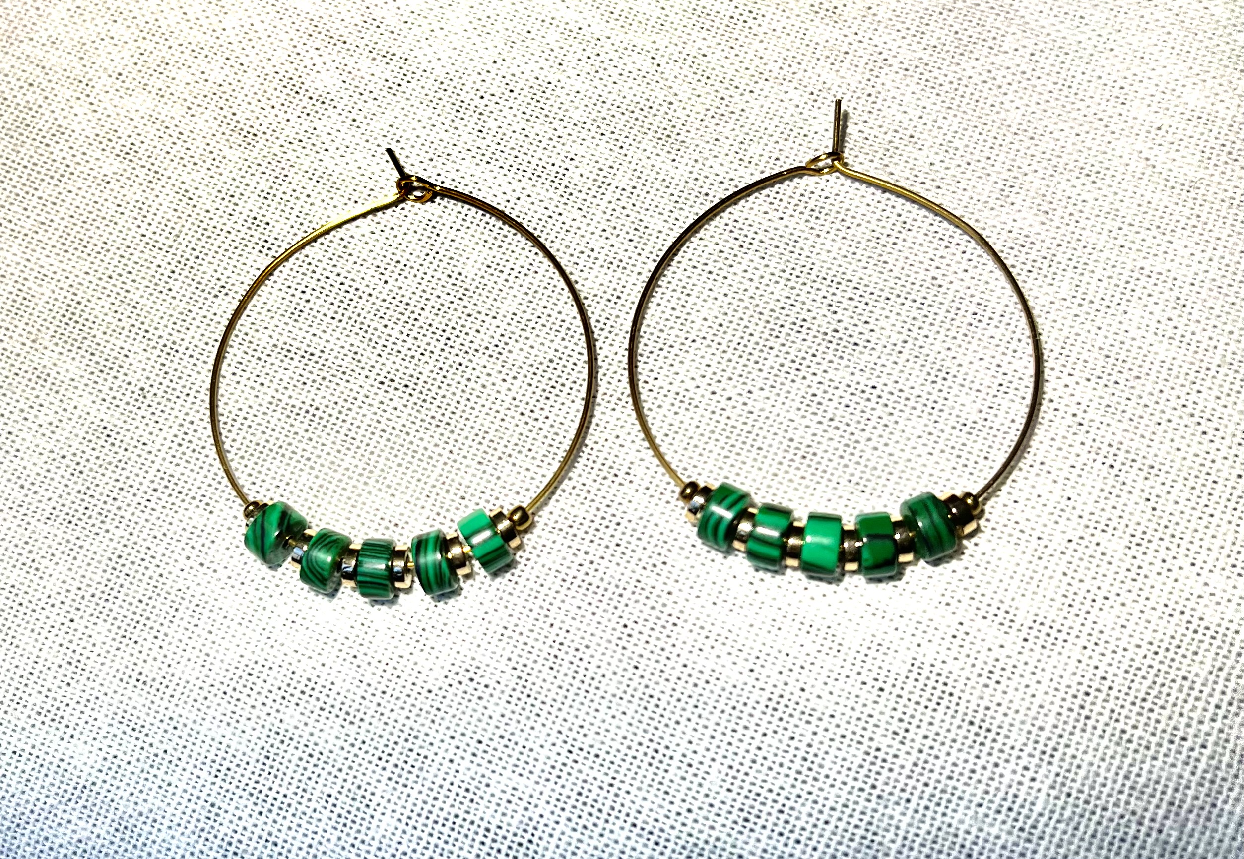 Créoles FREHEL malachite