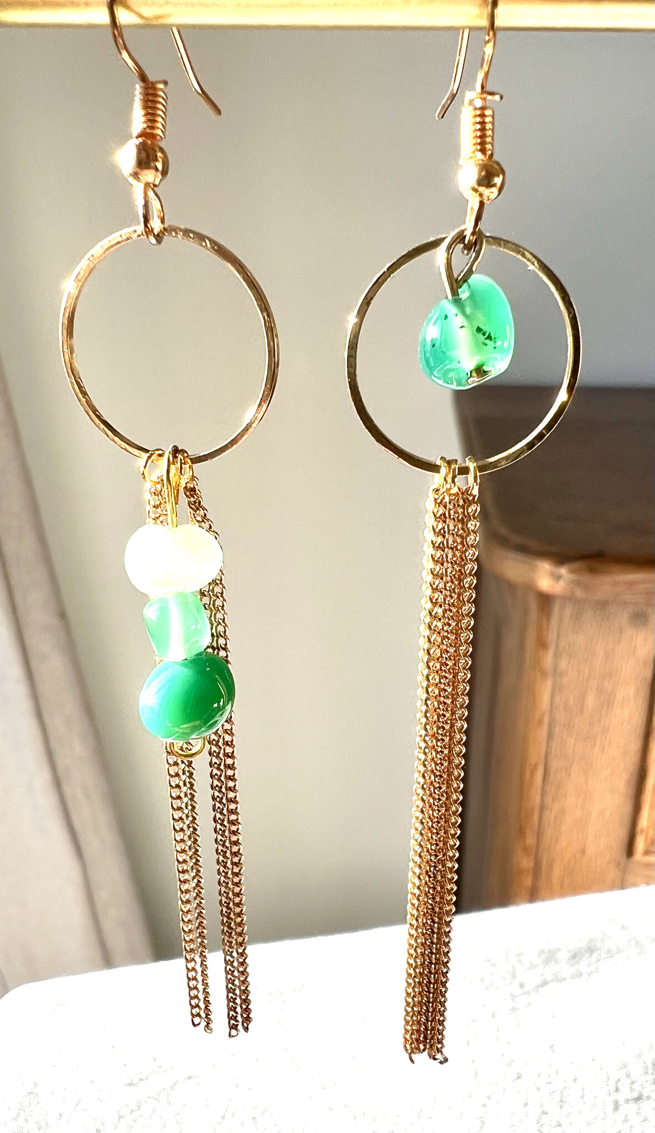 Boucles d'oreilles AVENTURINE  