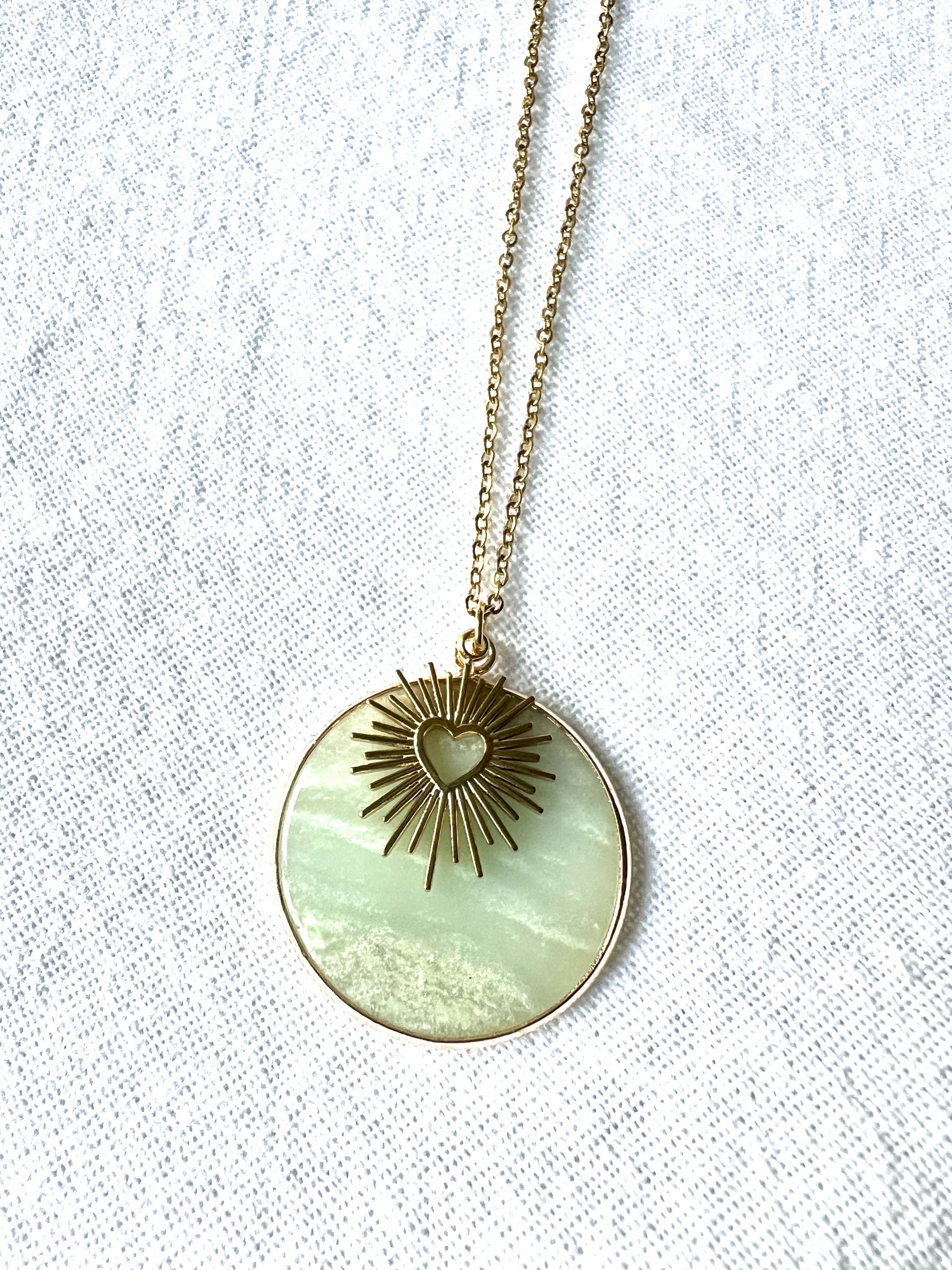 collier COEUR RADIANT Amazonite