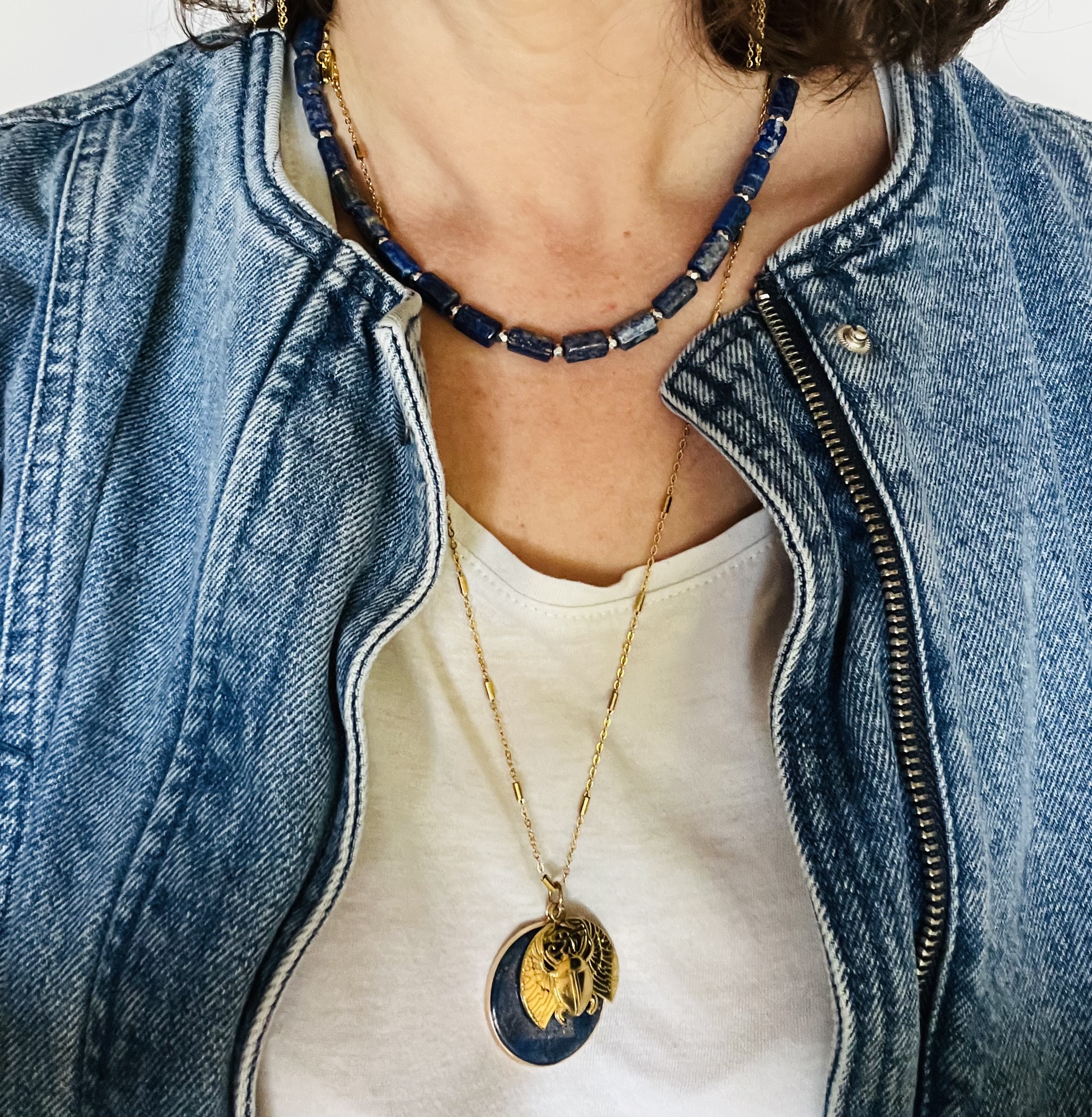 Collier LOUXOR, lapis lazuli