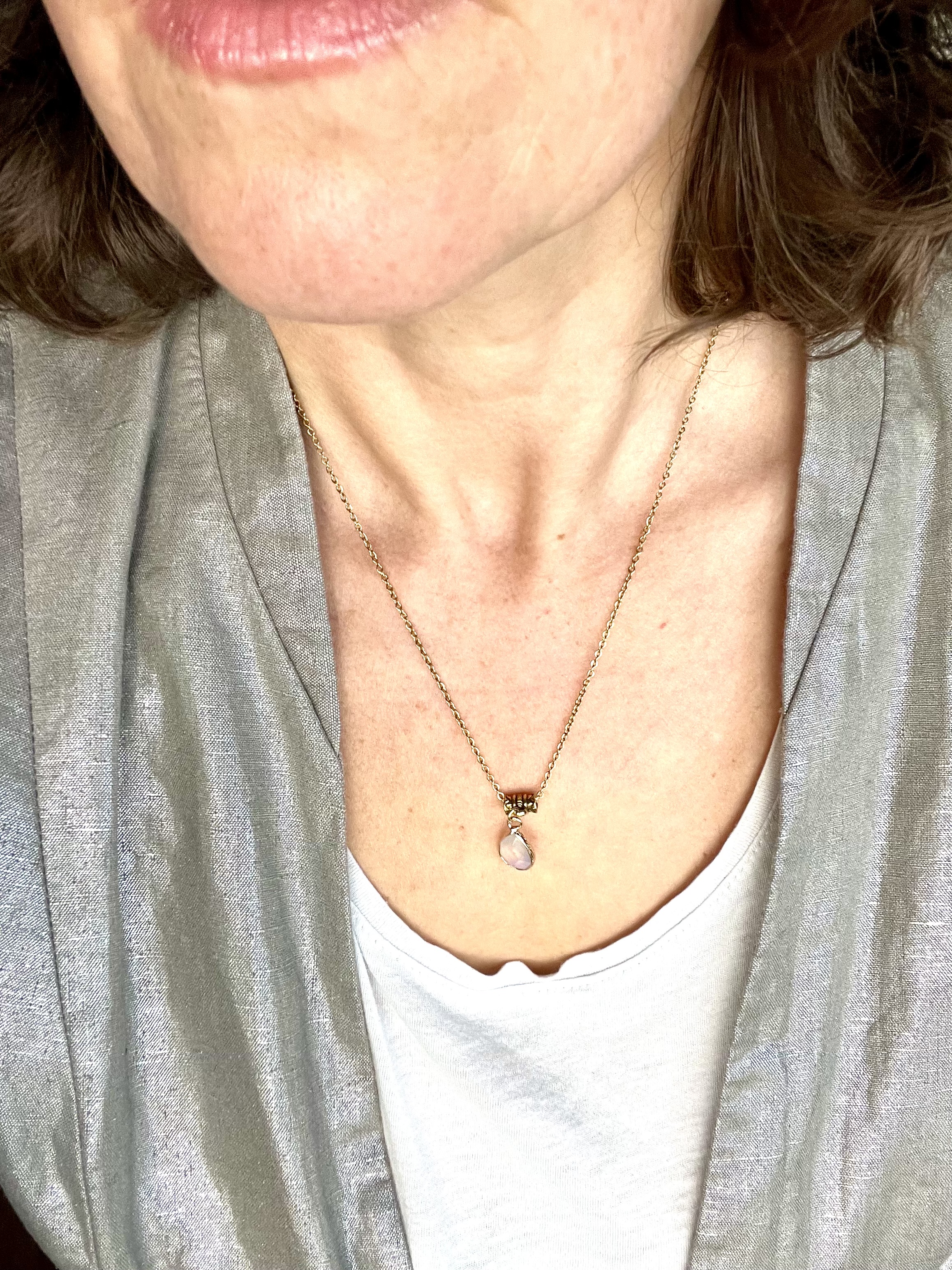 Collier NIEVE quartz