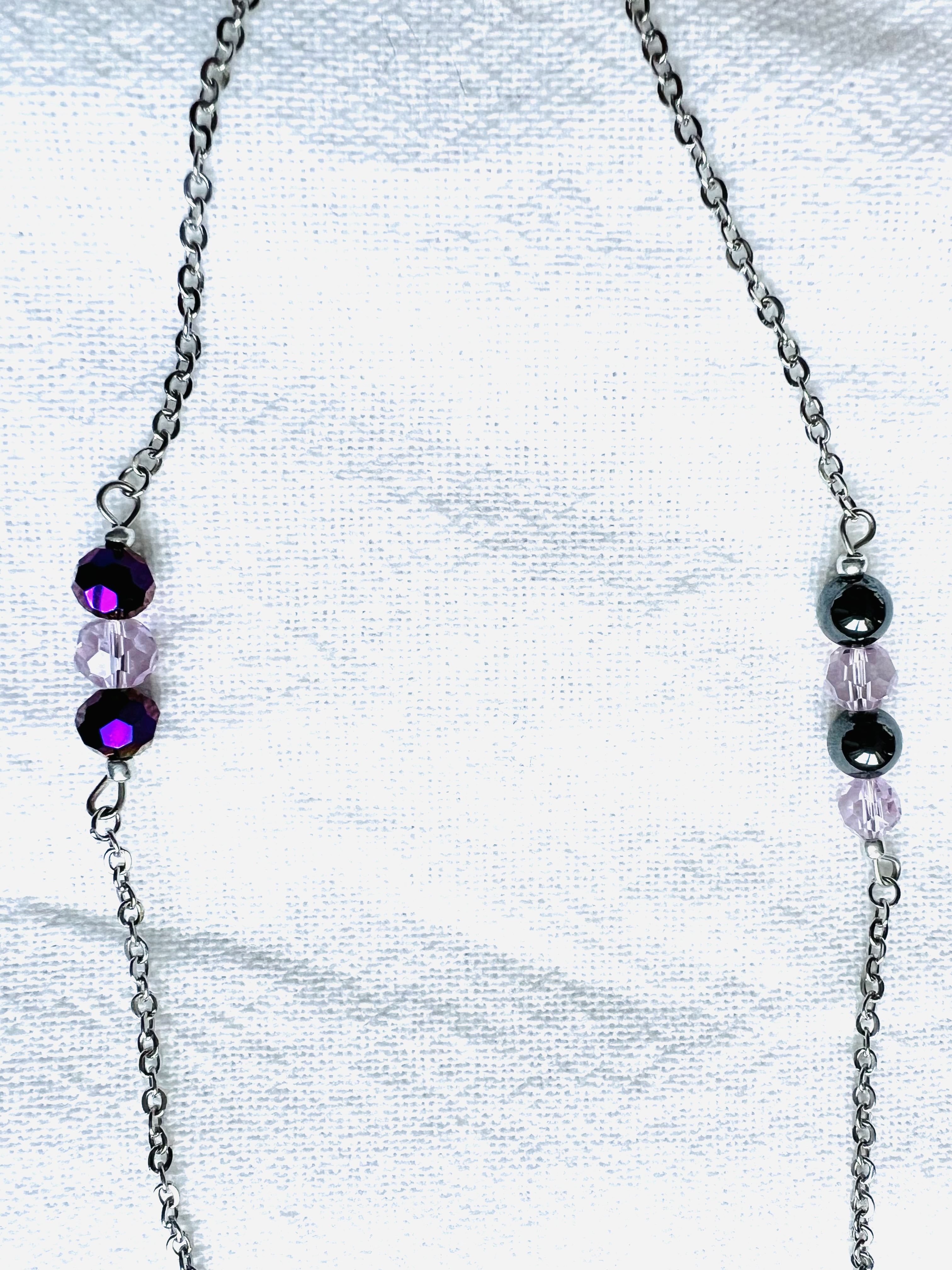 Sautoir POWDER hématite