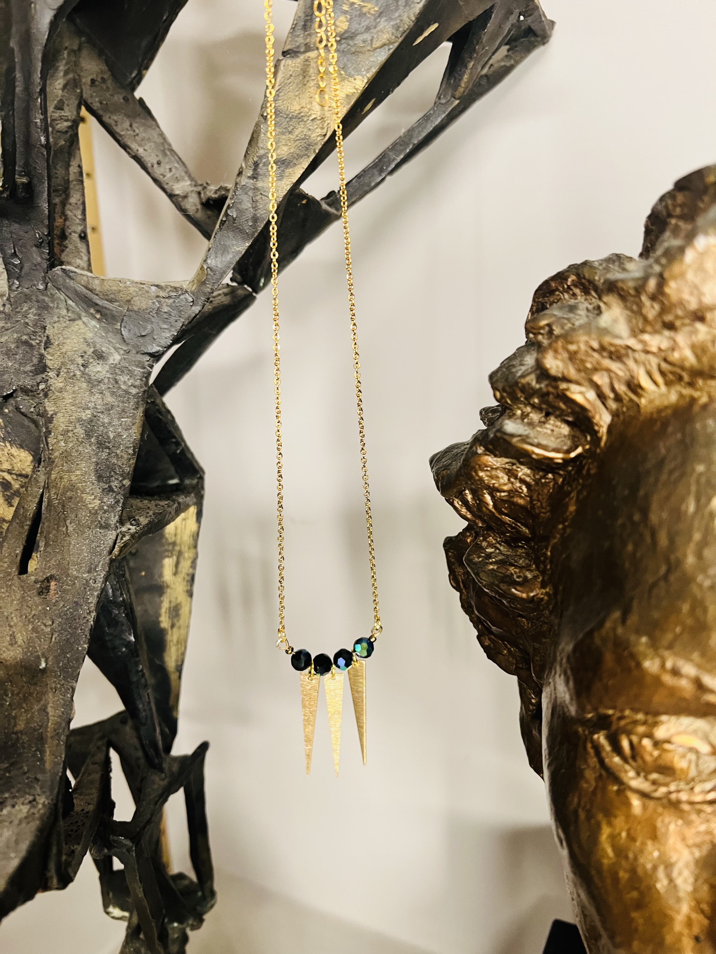 Collier INDIGO NIGHT, cristal de bohème