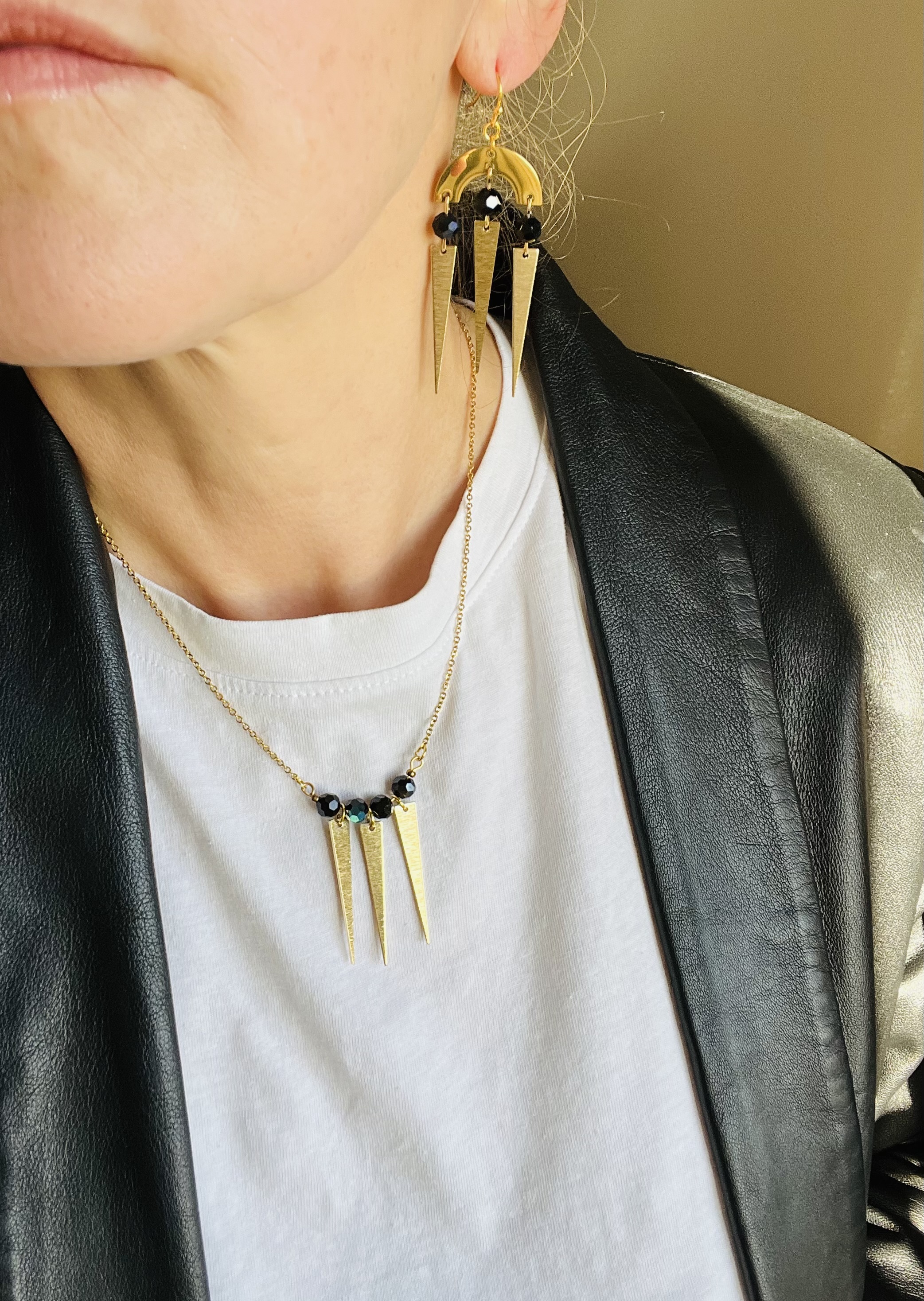 Collier INDIGO NIGHT, cristal de bohème