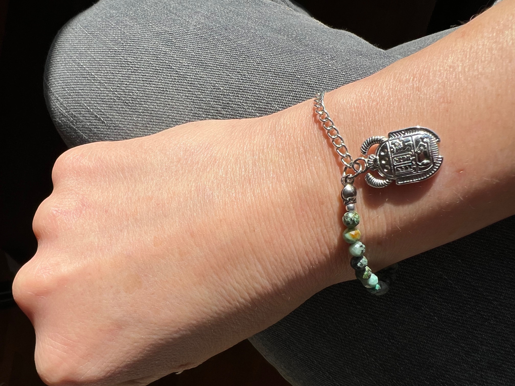 Bracelet PHILAE, turquoise africaine