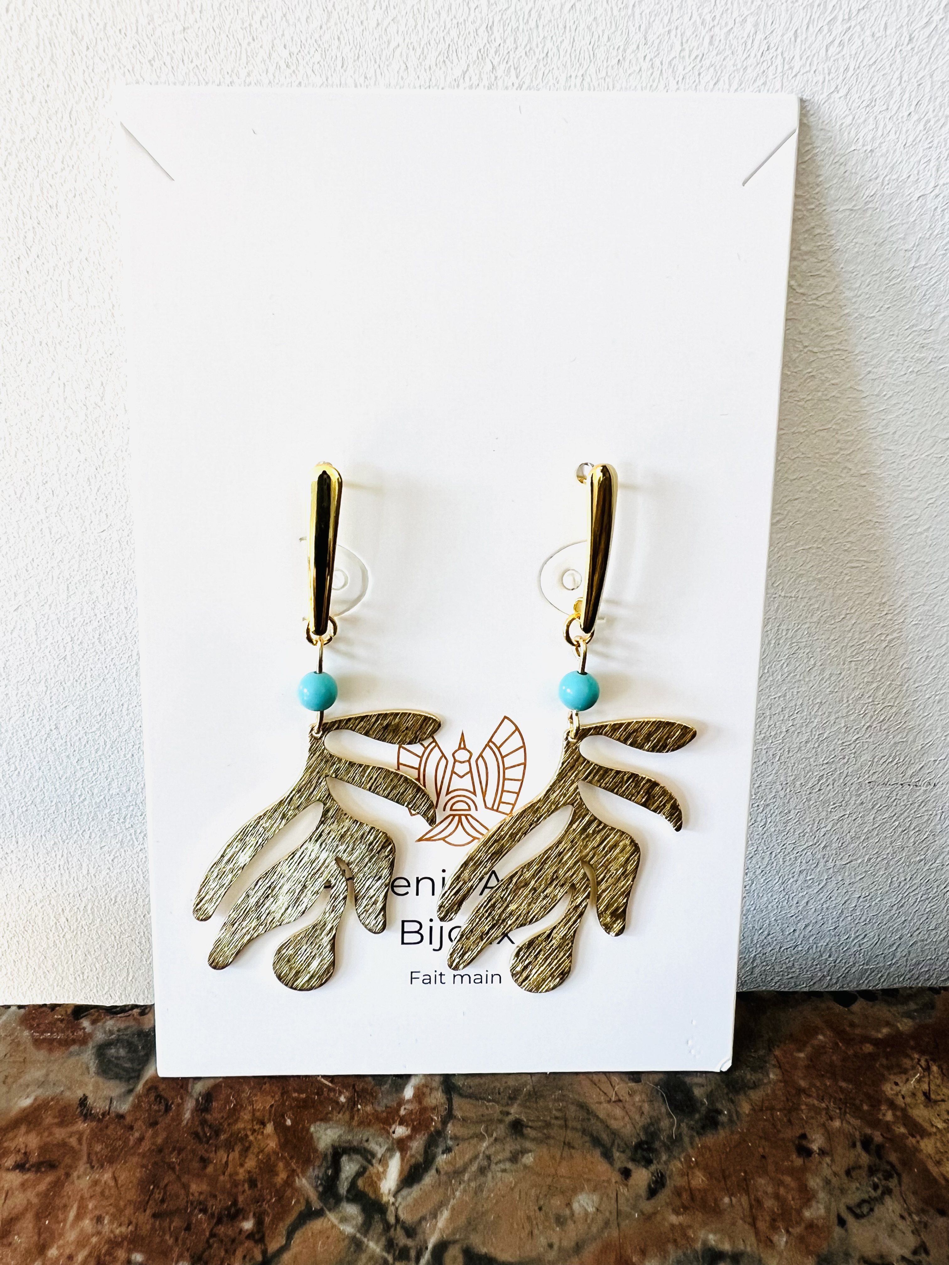 Boucles d'oreilles MATISSE, turquoise
