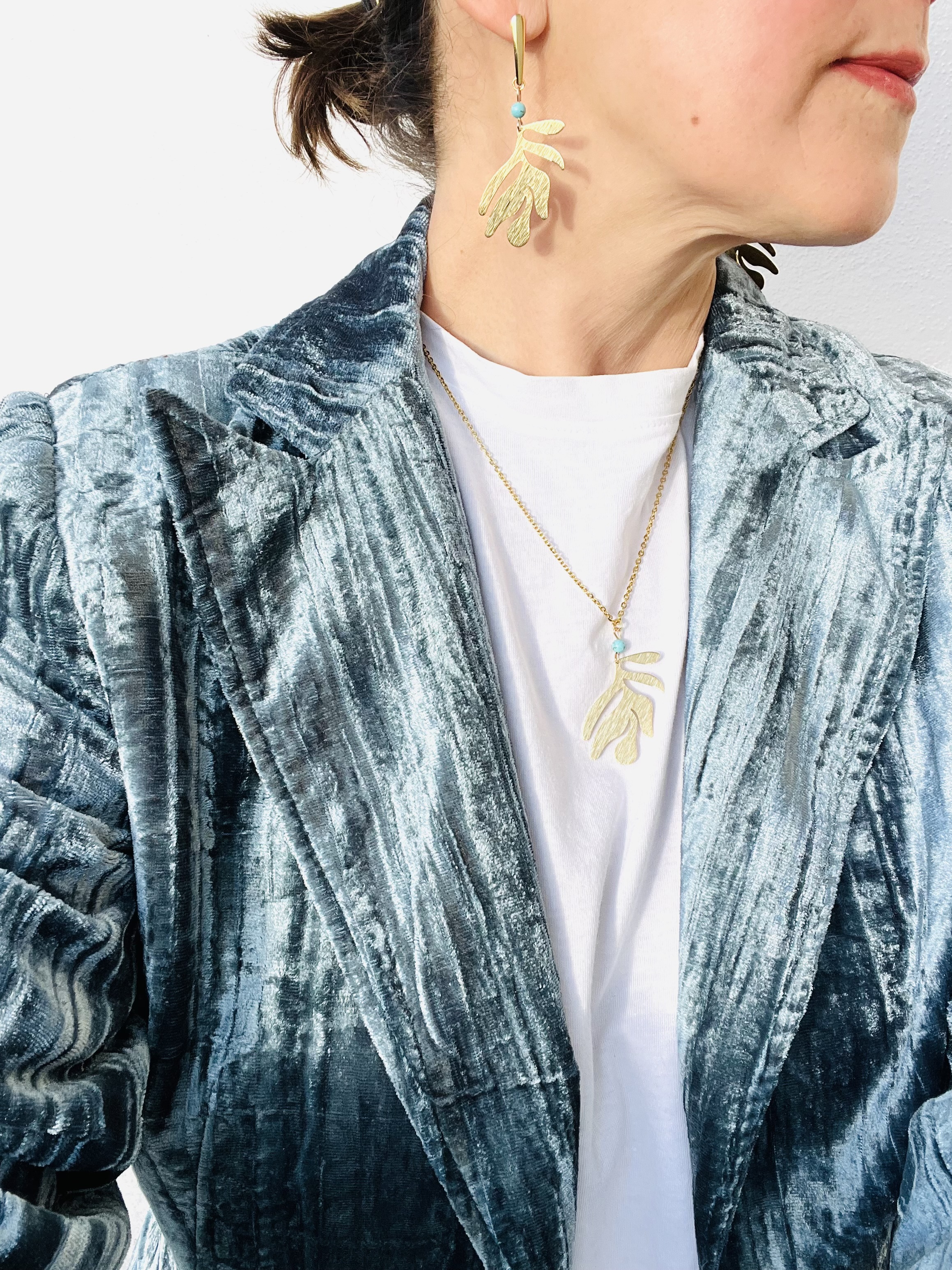 Collier MATISSE, turquoise