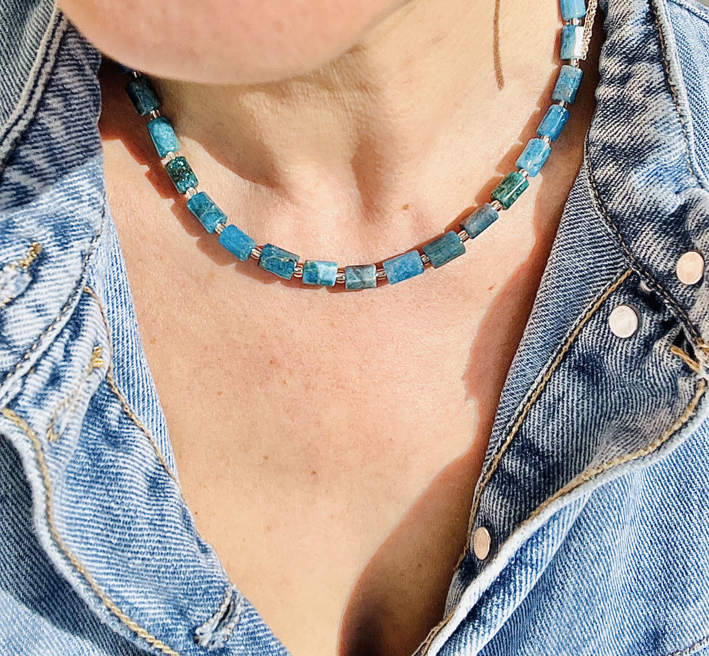 Collier TAMARICCIU apatite