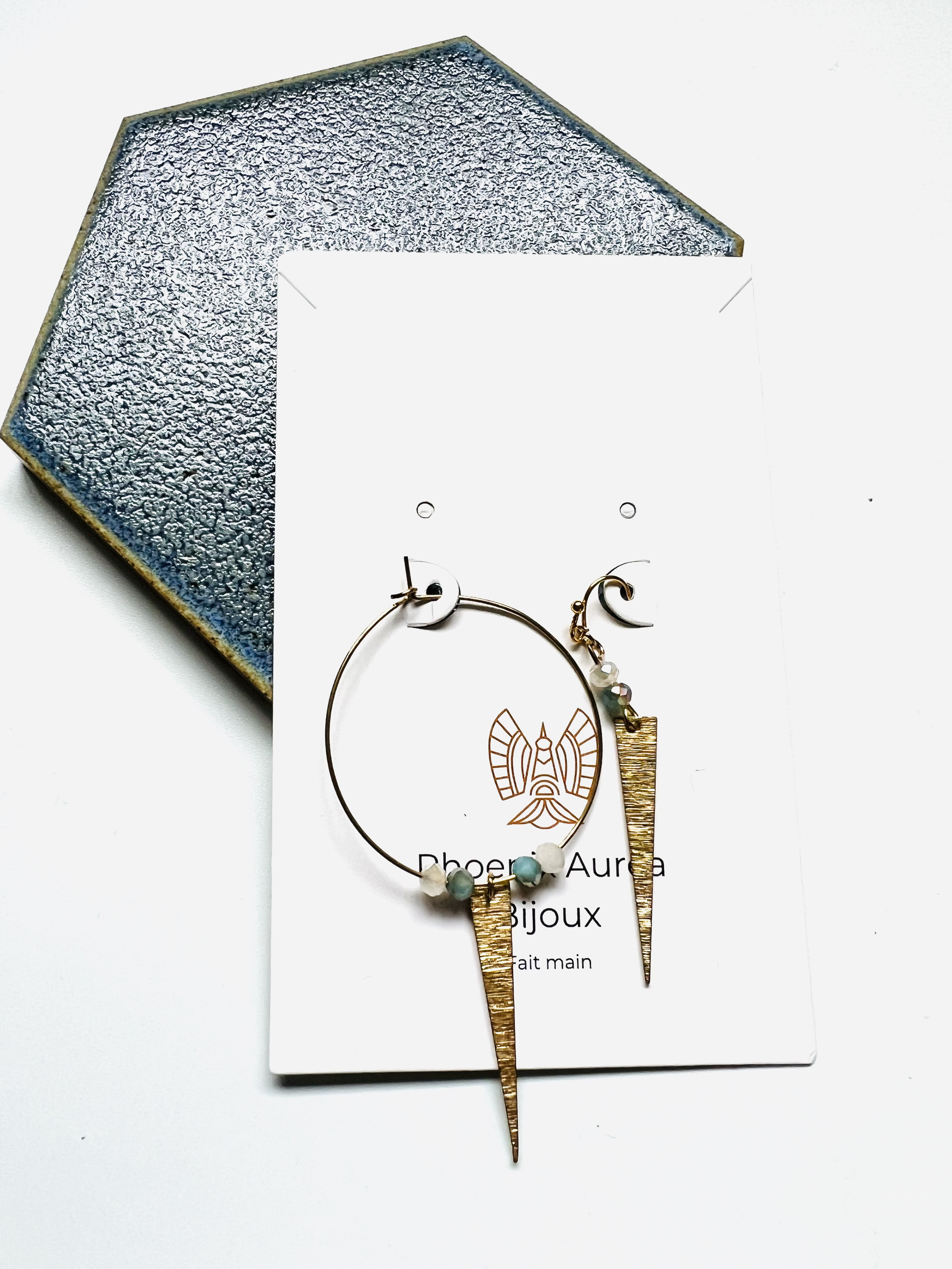 Créoles ROCK & SUN, cristal