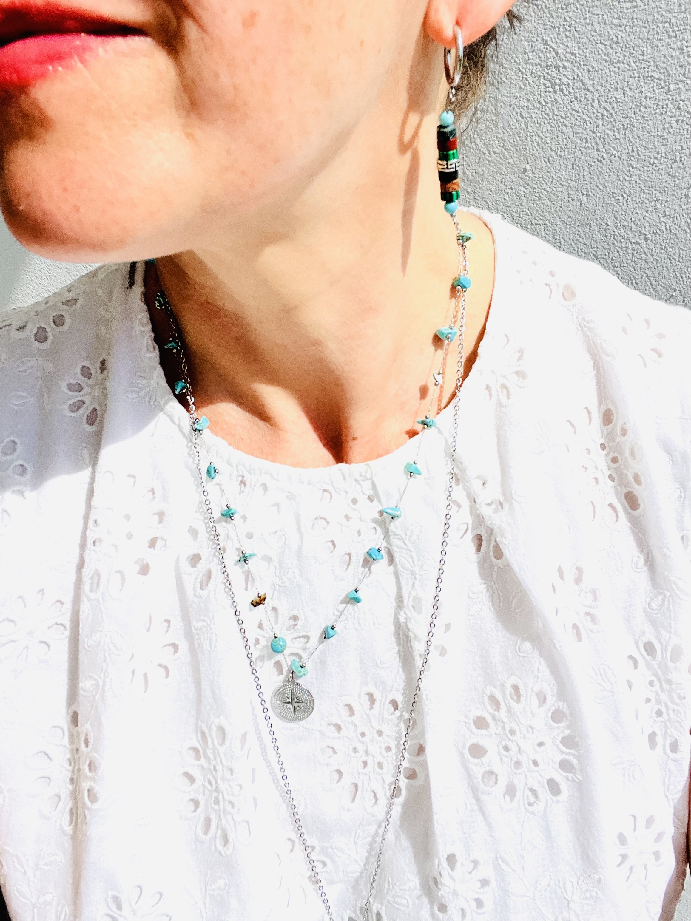 Collier CALICO, turquoise