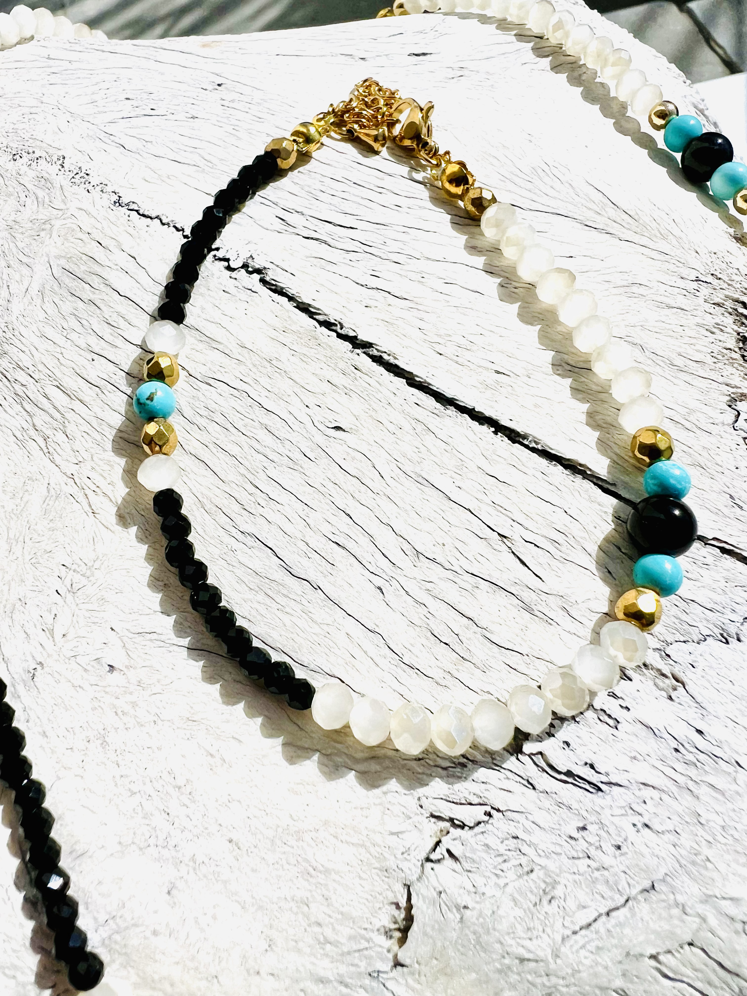 Bracelet STAMPEDE, spinelle, turquoise, cristal 