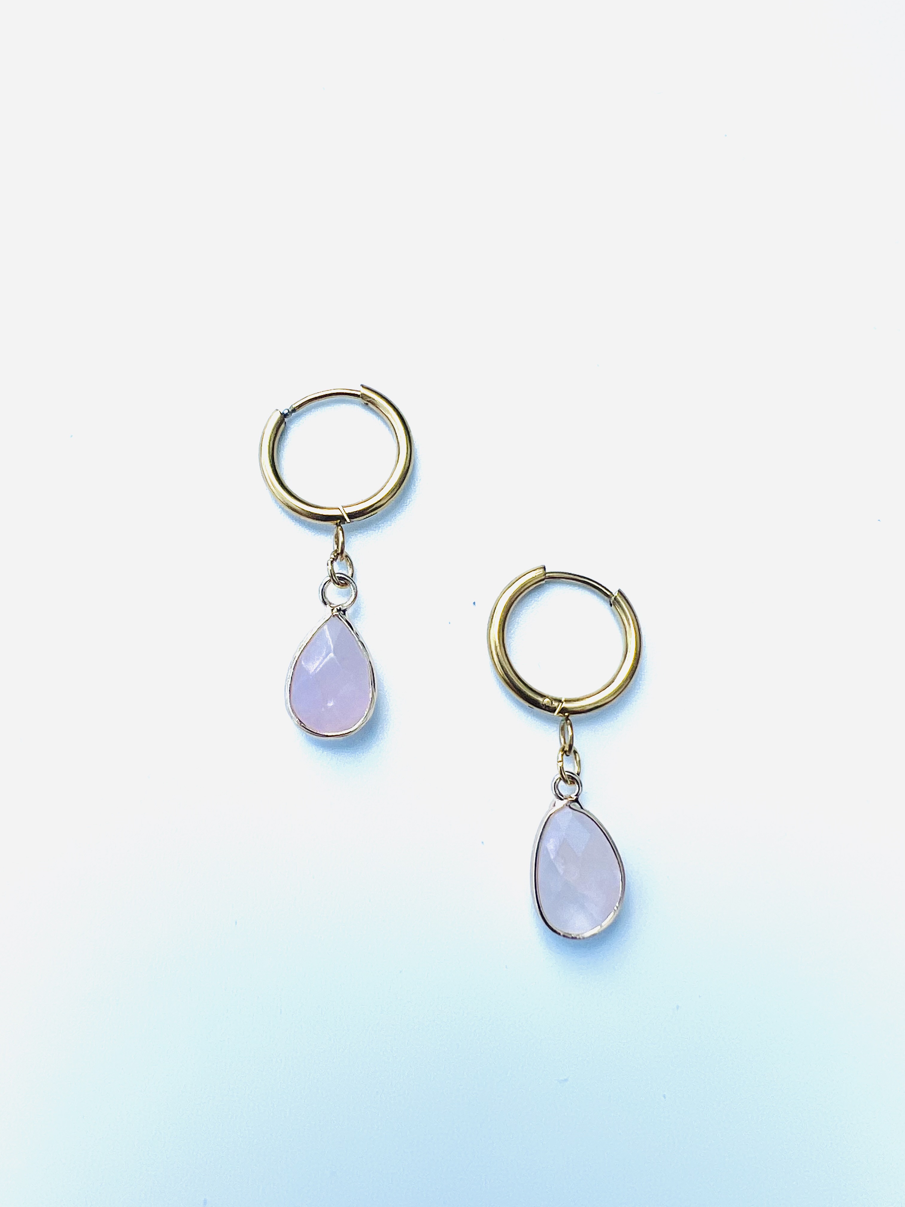 Boucles d'oreilles TEARDROP, pierres naturelles