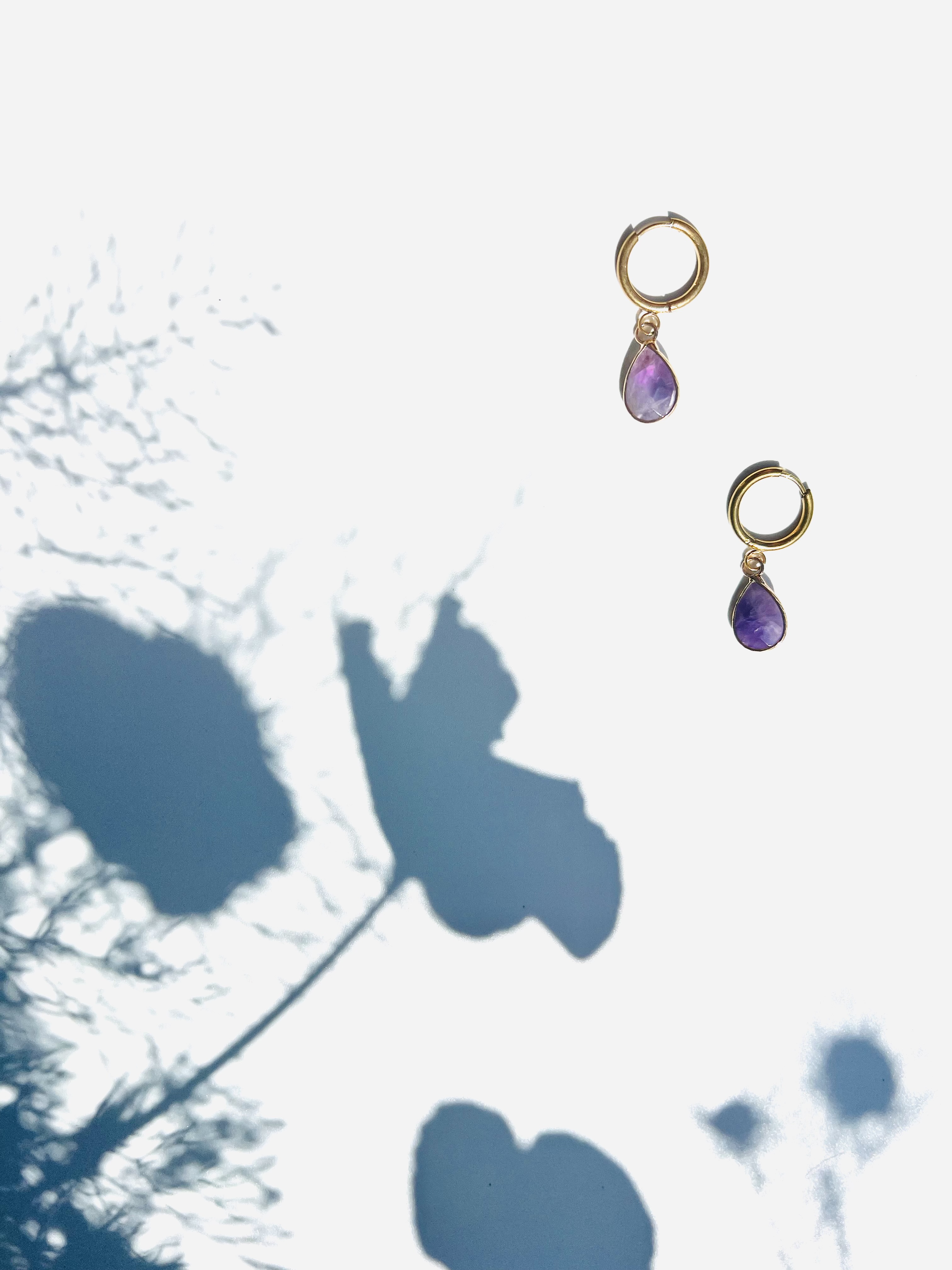 Boucles d'oreilles TEARDROP, pierres naturelles