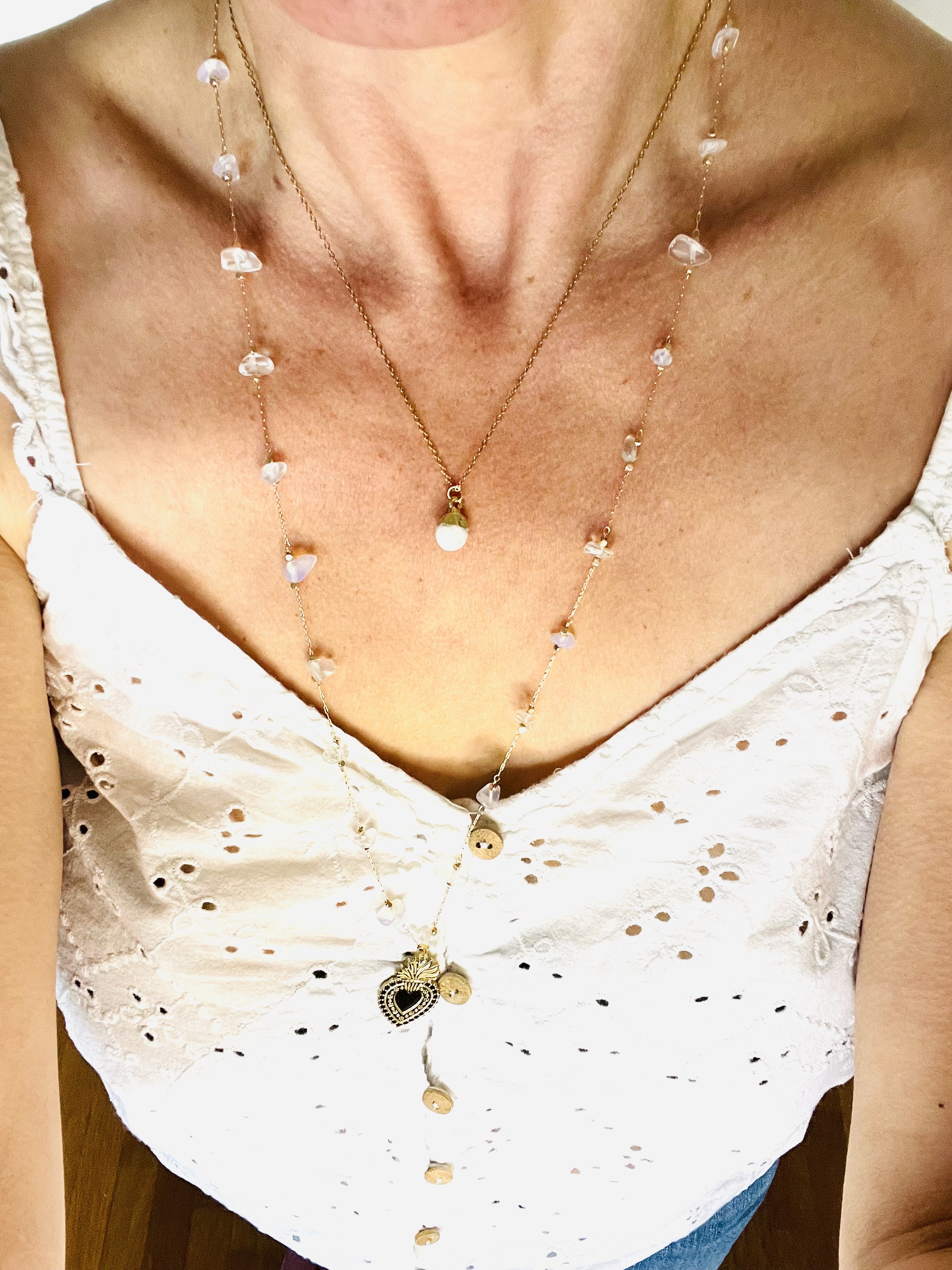 Collier OSTUNI, howlite