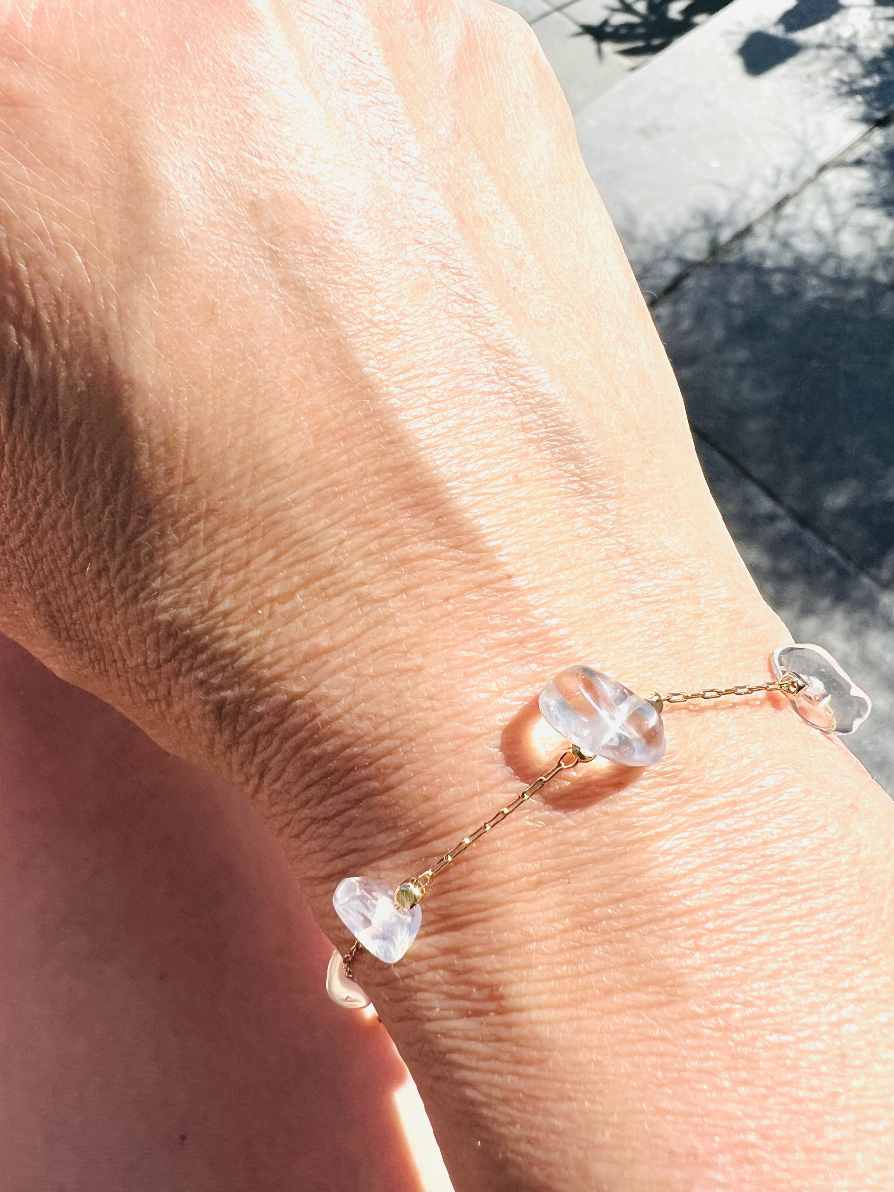 Bracelet HIELO, quartz blanc