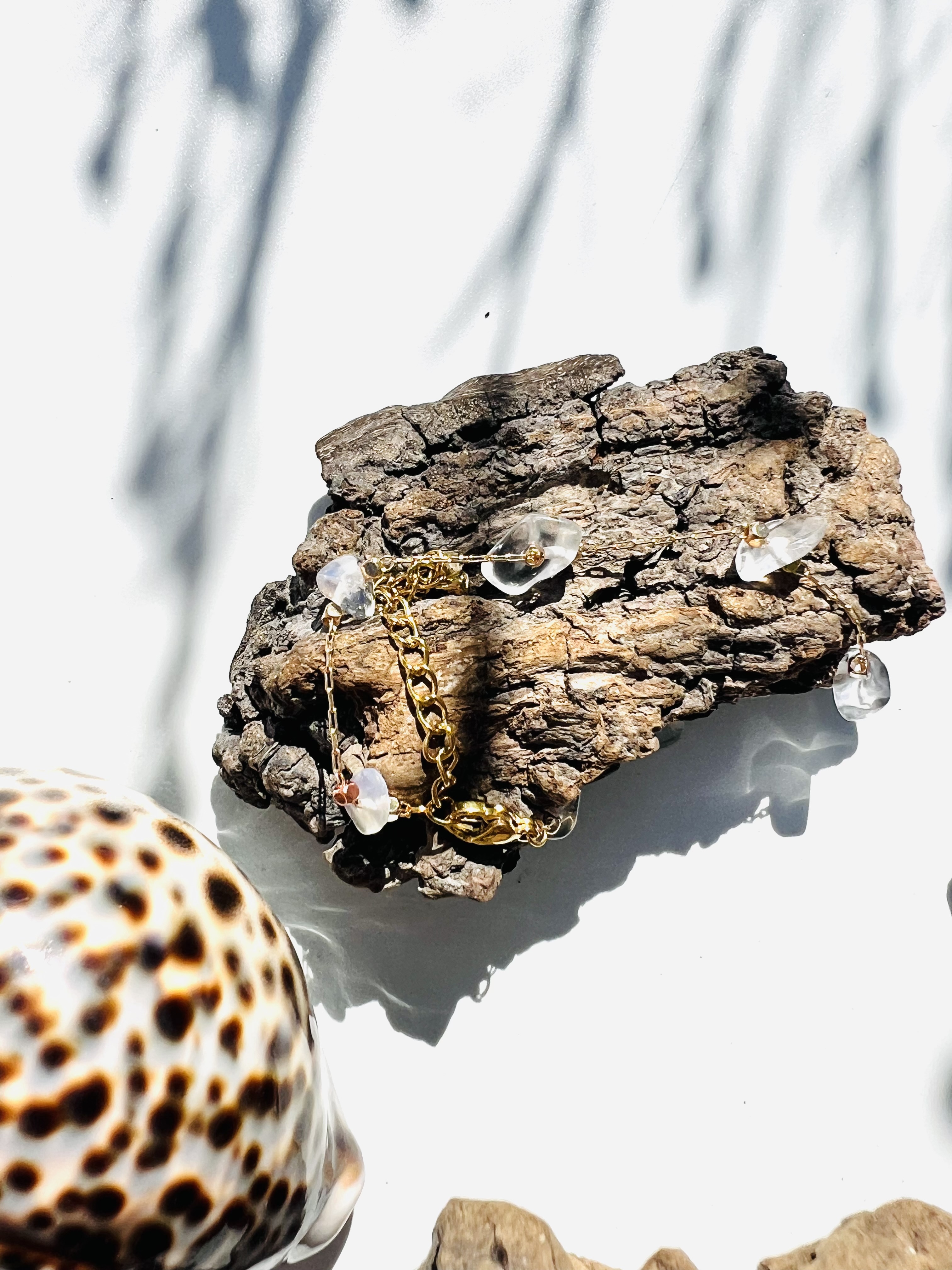 Bracelet HIELO, quartz blanc