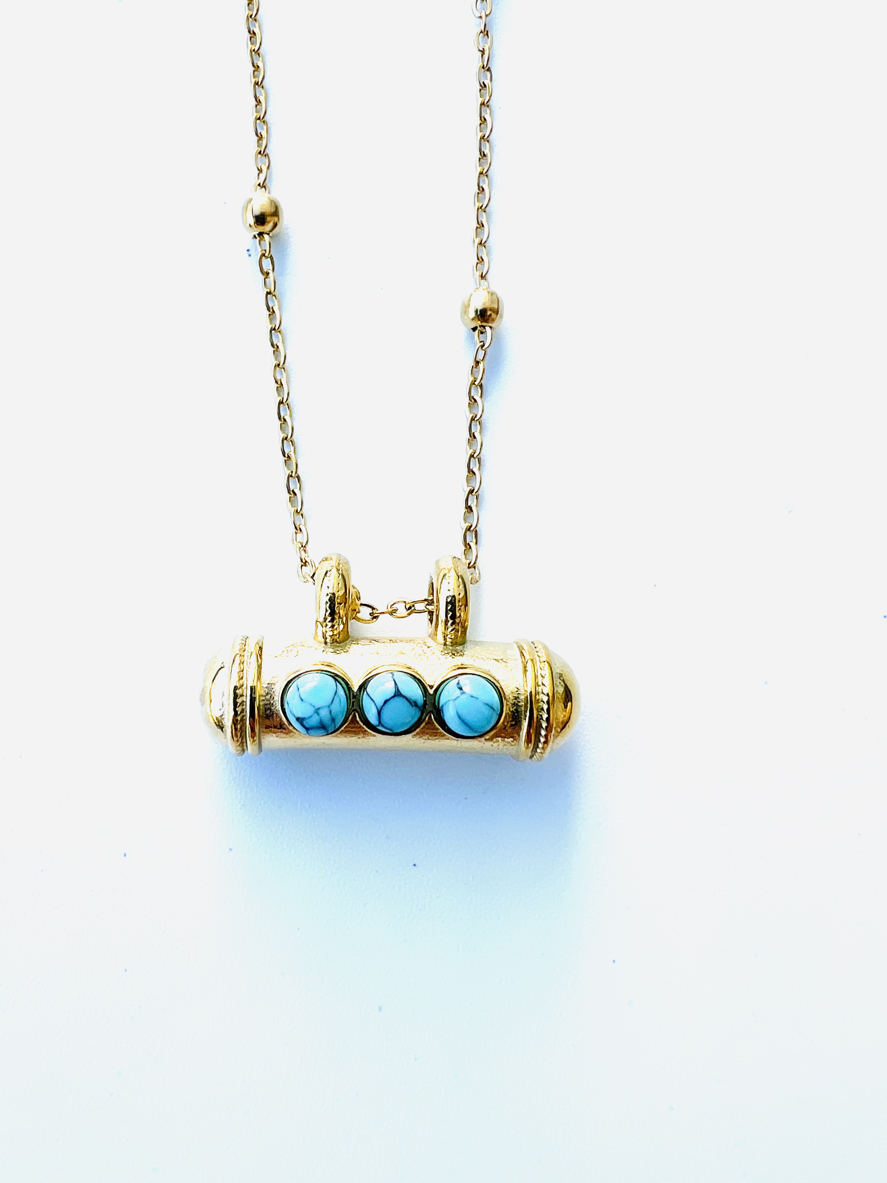 Collier UXMAL, turquoise  