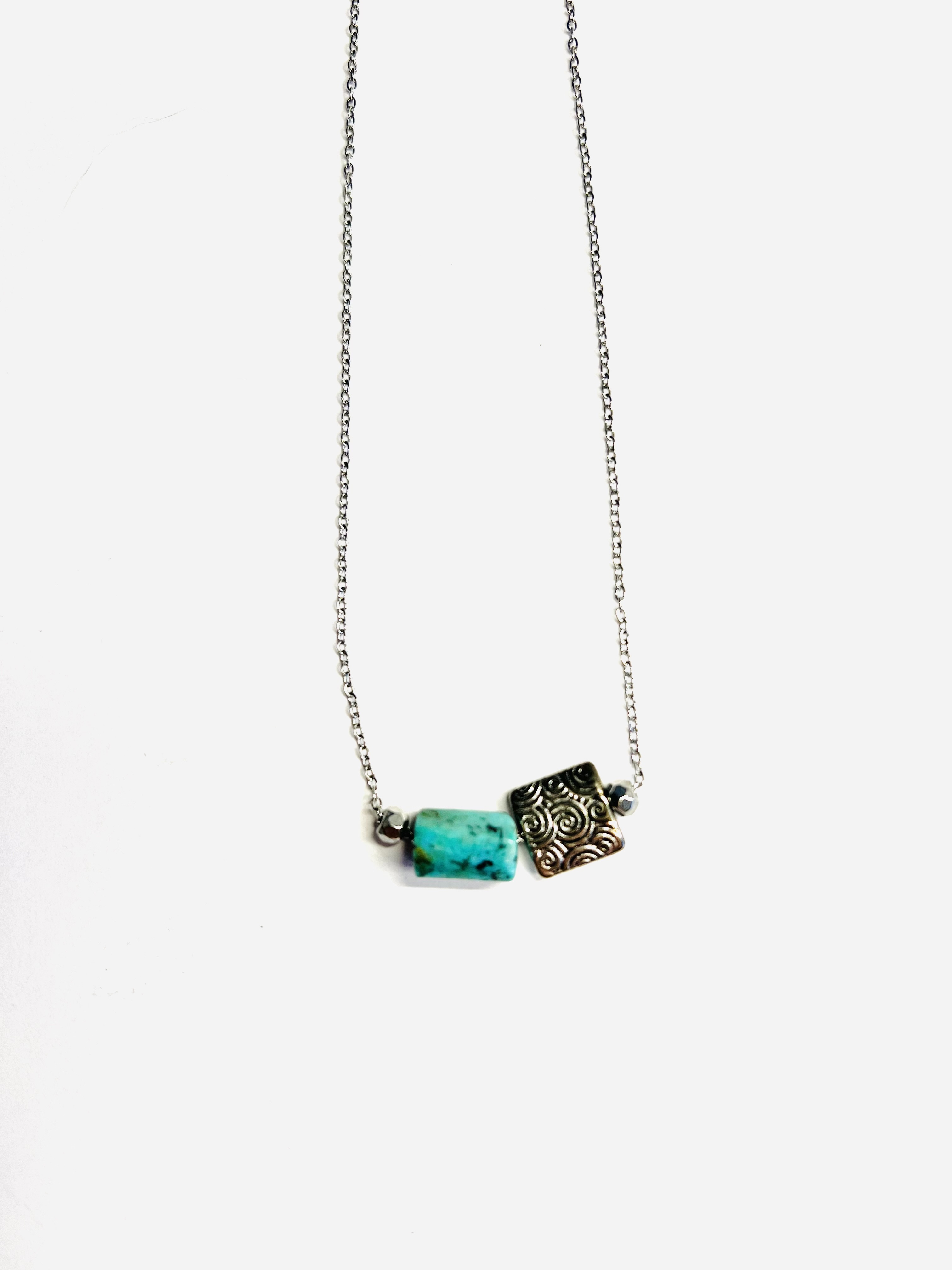Collier LUZ, turquoise africaine