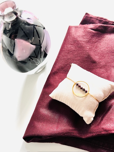 Bracelet BURGUNDY, grenat