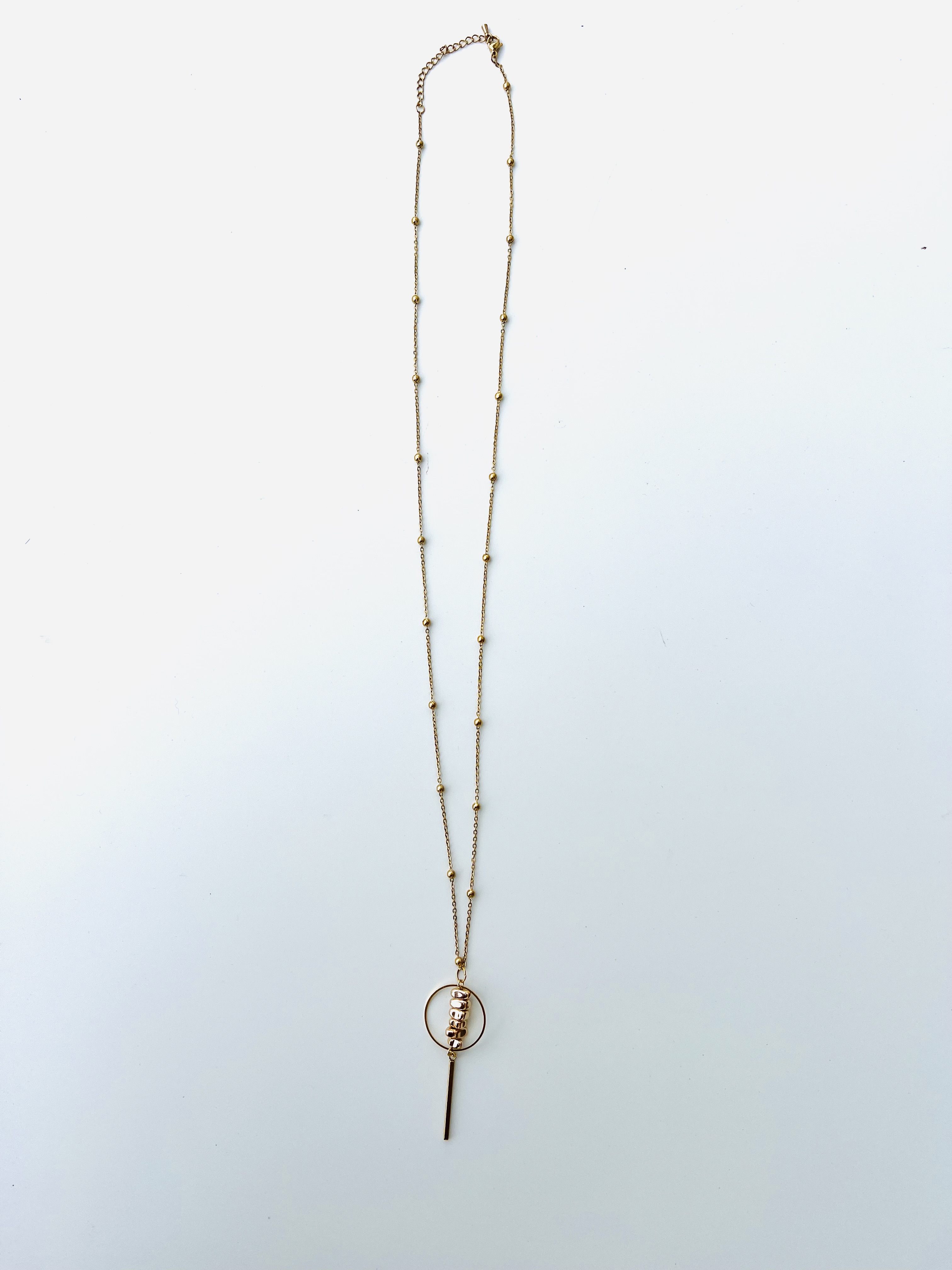 Collier GOLD INUKSHUK, hématite plaqué or 14k