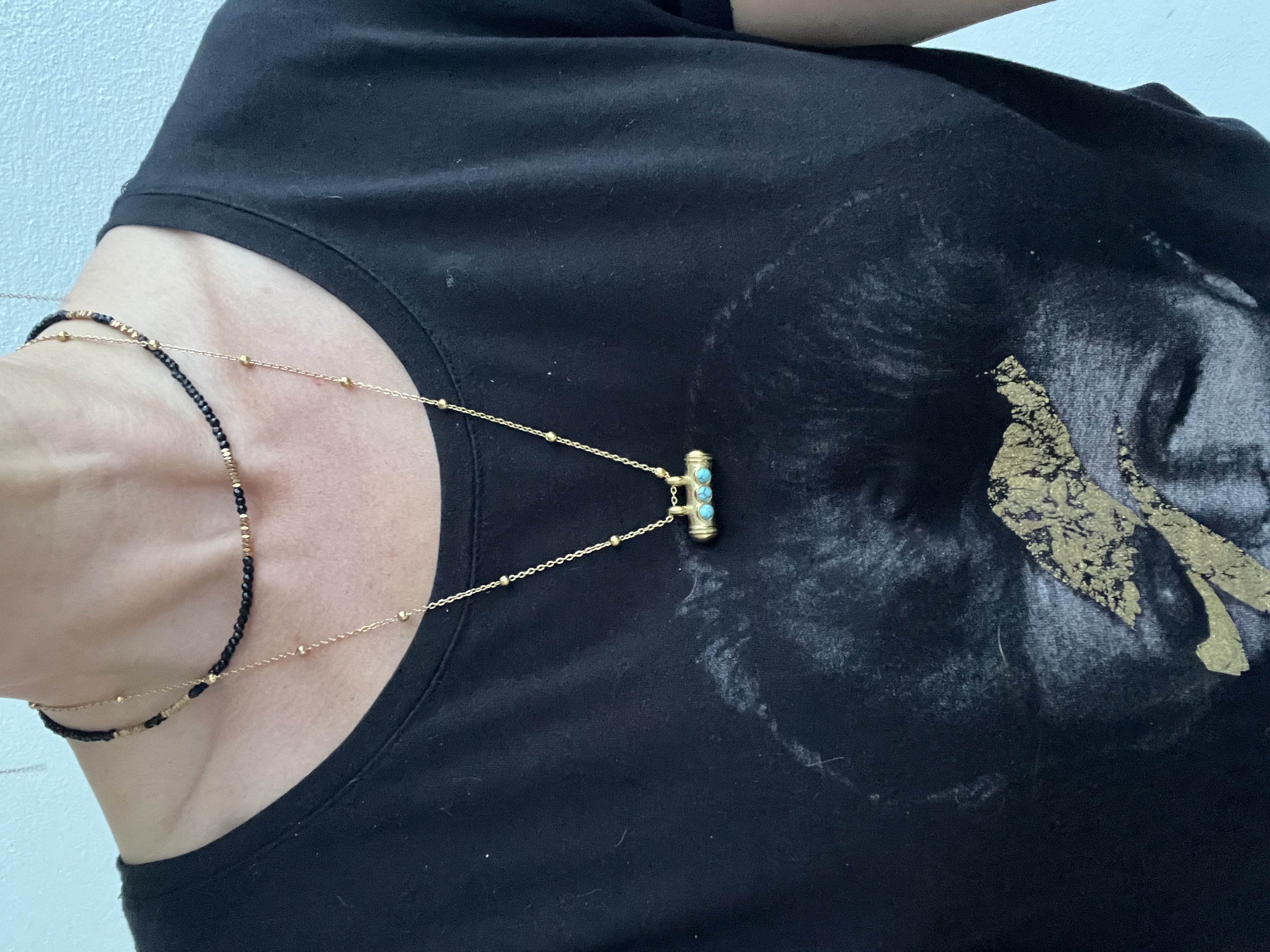 Collier UXMAL, turquoise  