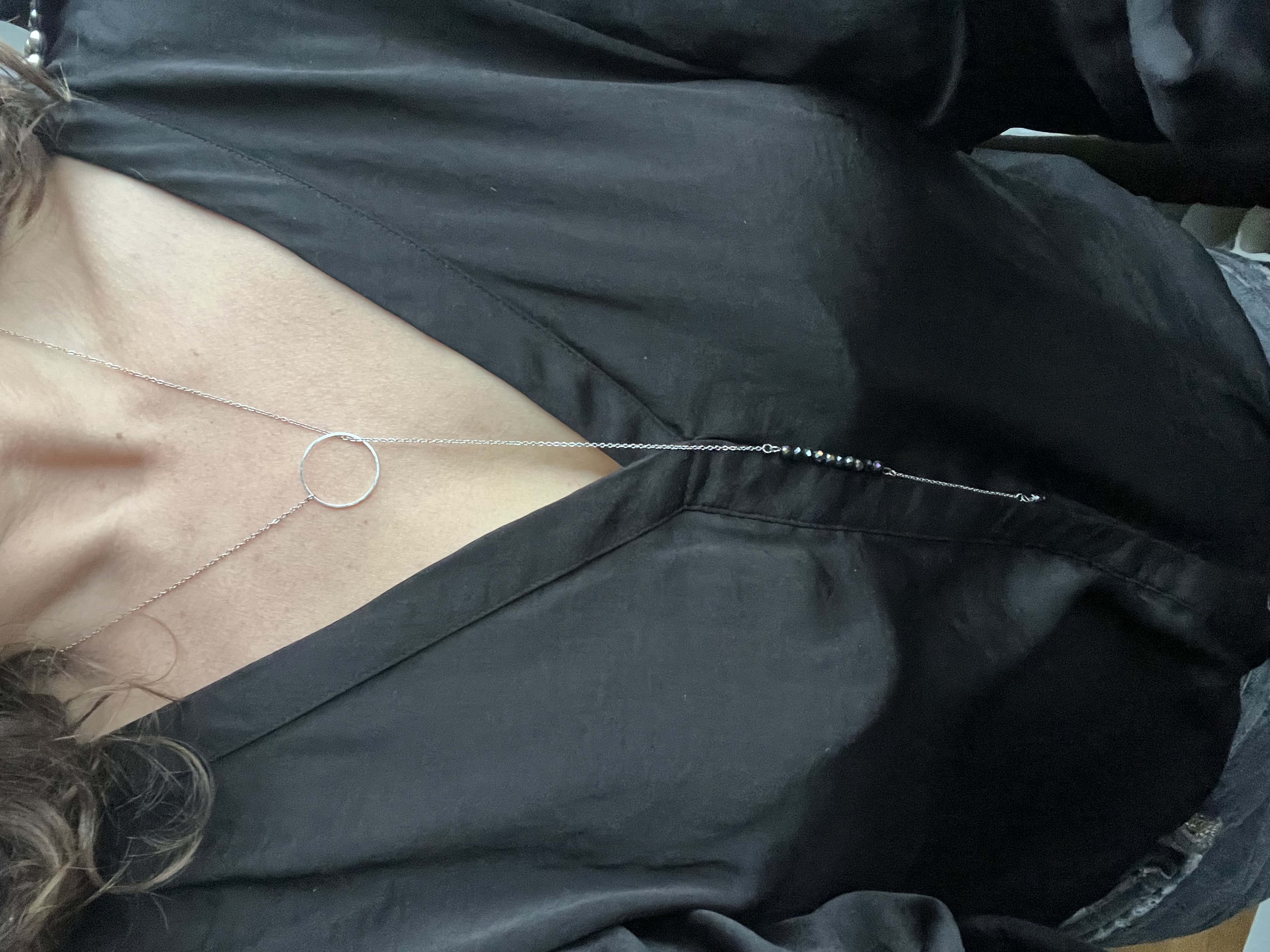 Sautoir THE NIGHT IS YOUNG, cristal de Bohème