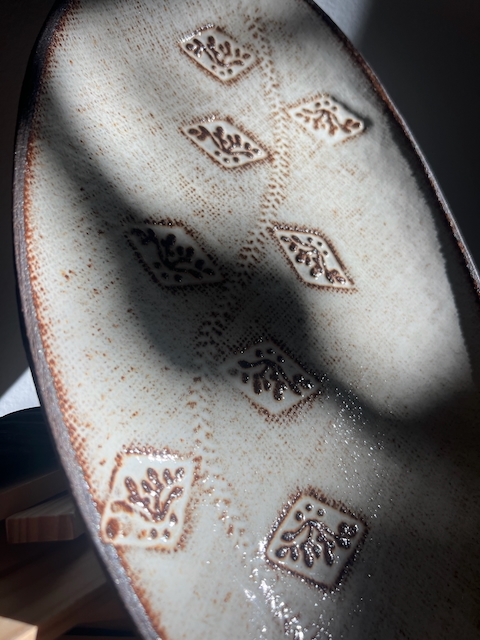 "Rūta" rombus stamp platter