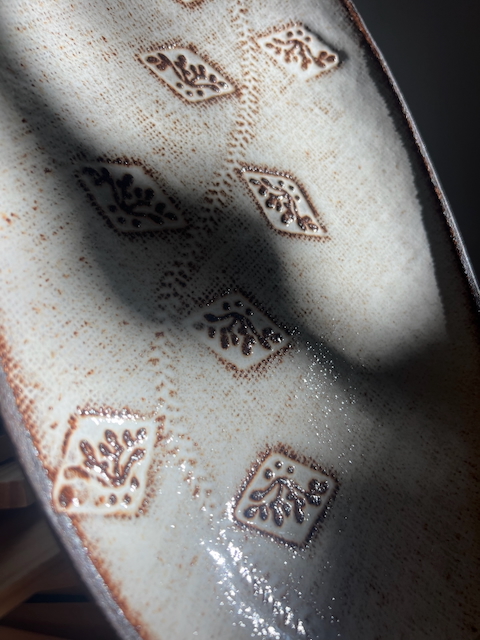 "Rūta" rombus stamp platter