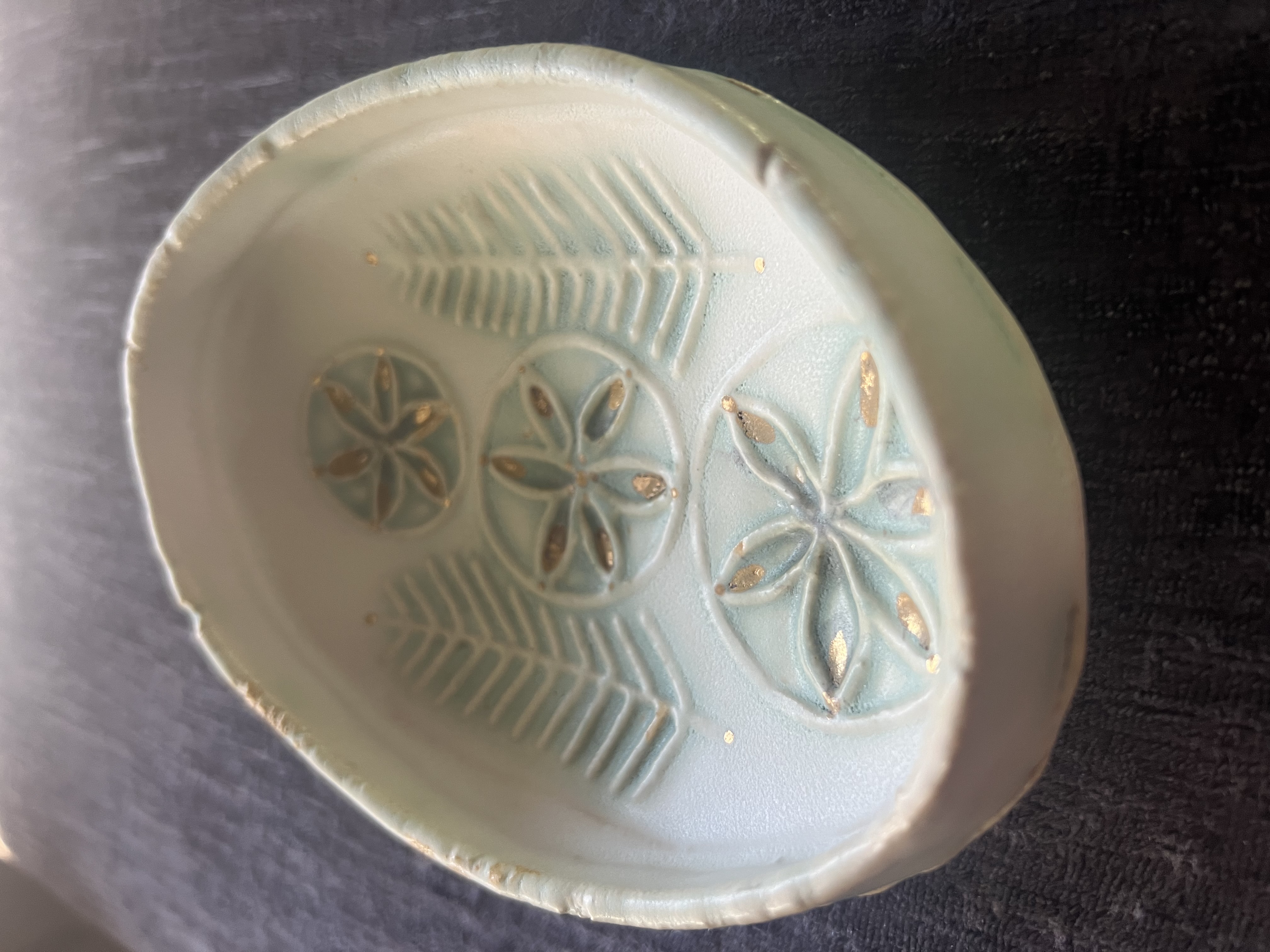 Verpstė jewelry dish (drops of gold)