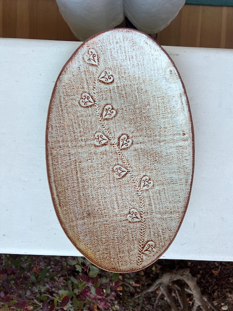"Hearts" platter
