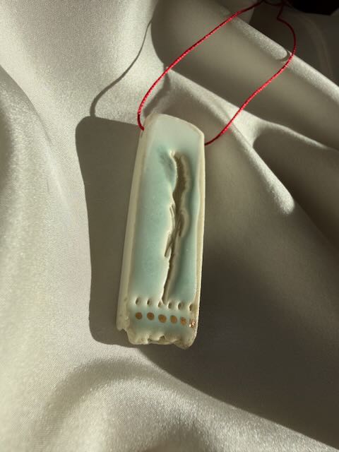 Porcelain + Gold Luster Necklace