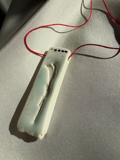 Porcelain + Gold Luster Necklace