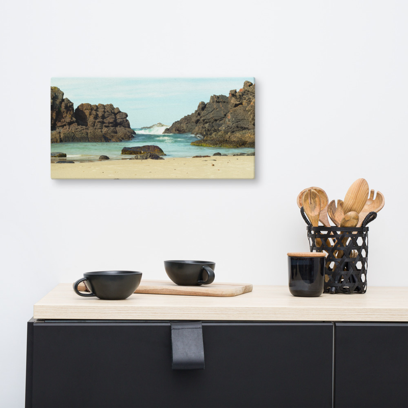 Pointing to Seal Rocks