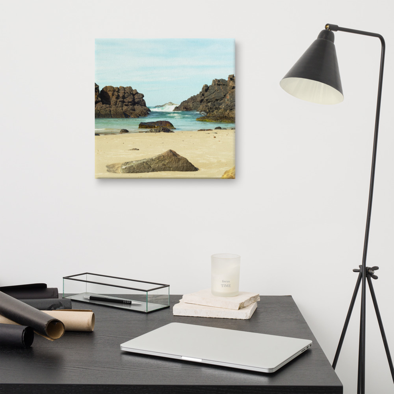 Pointing to Seal Rocks