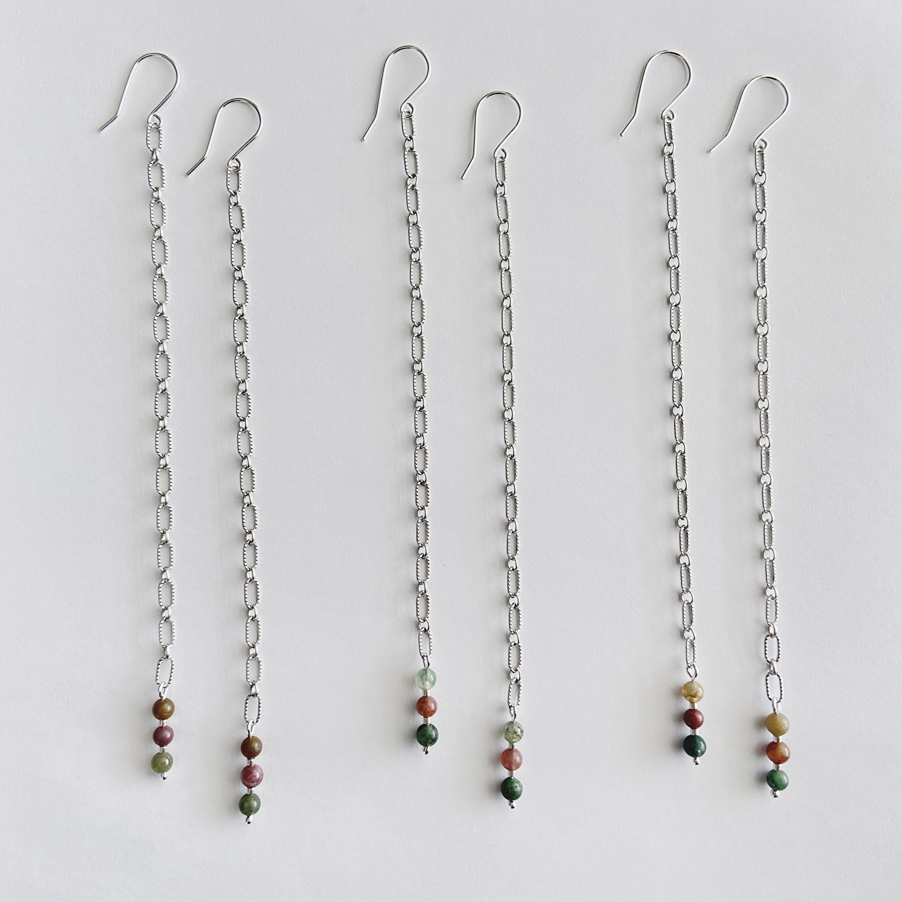 Long Jasper Earrings