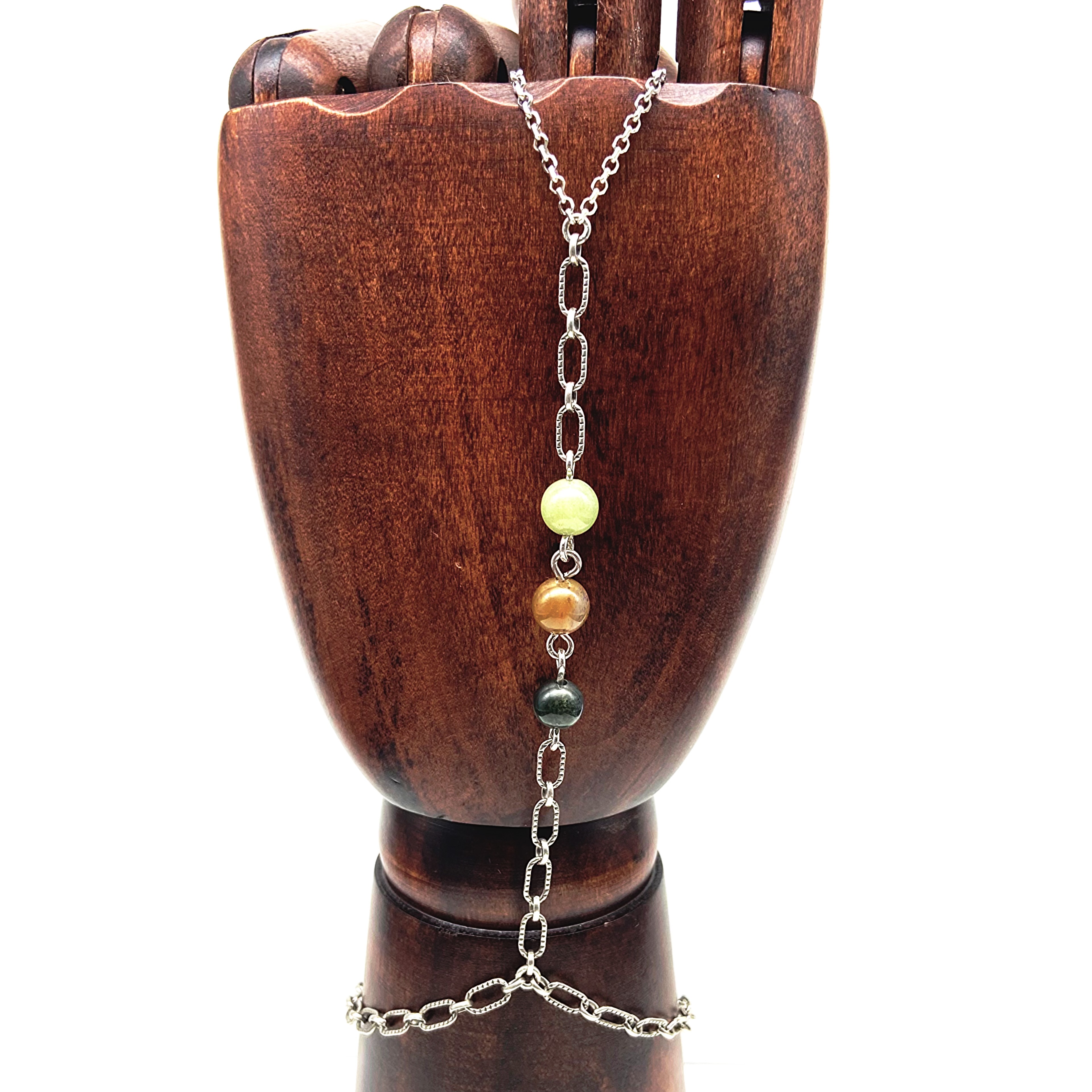 Jasper Beaded Hand-Chain