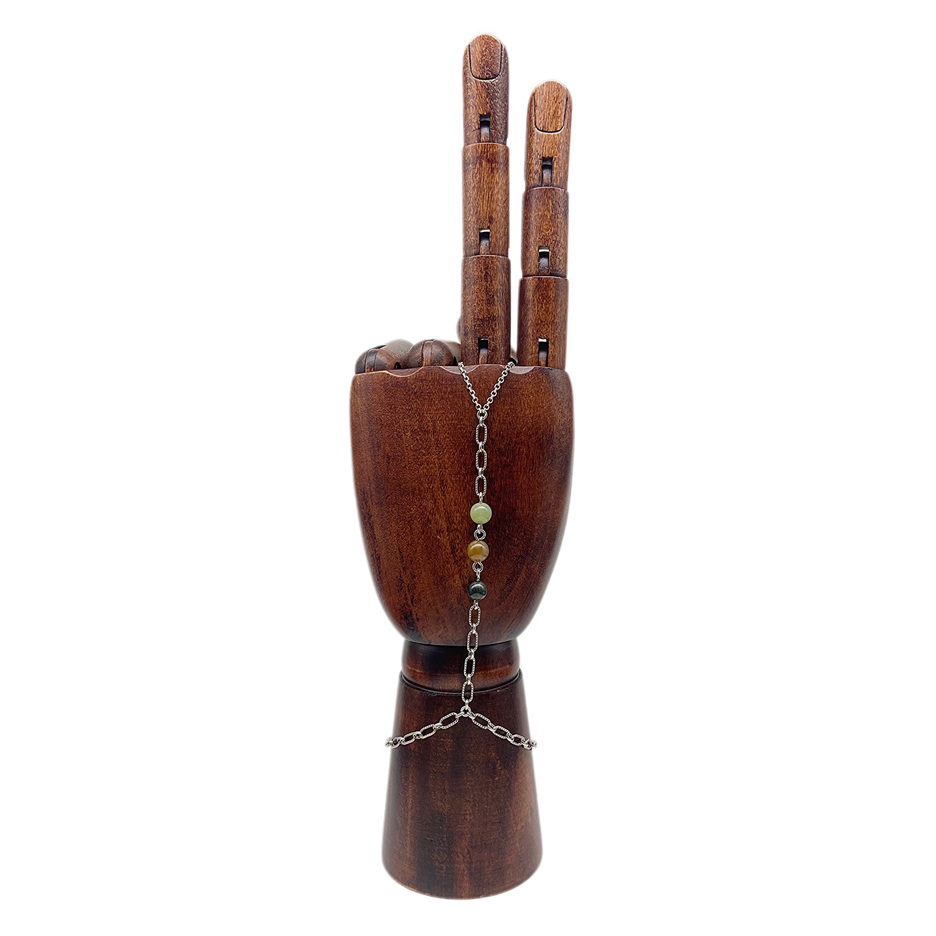 Jasper Beaded Hand-Chain