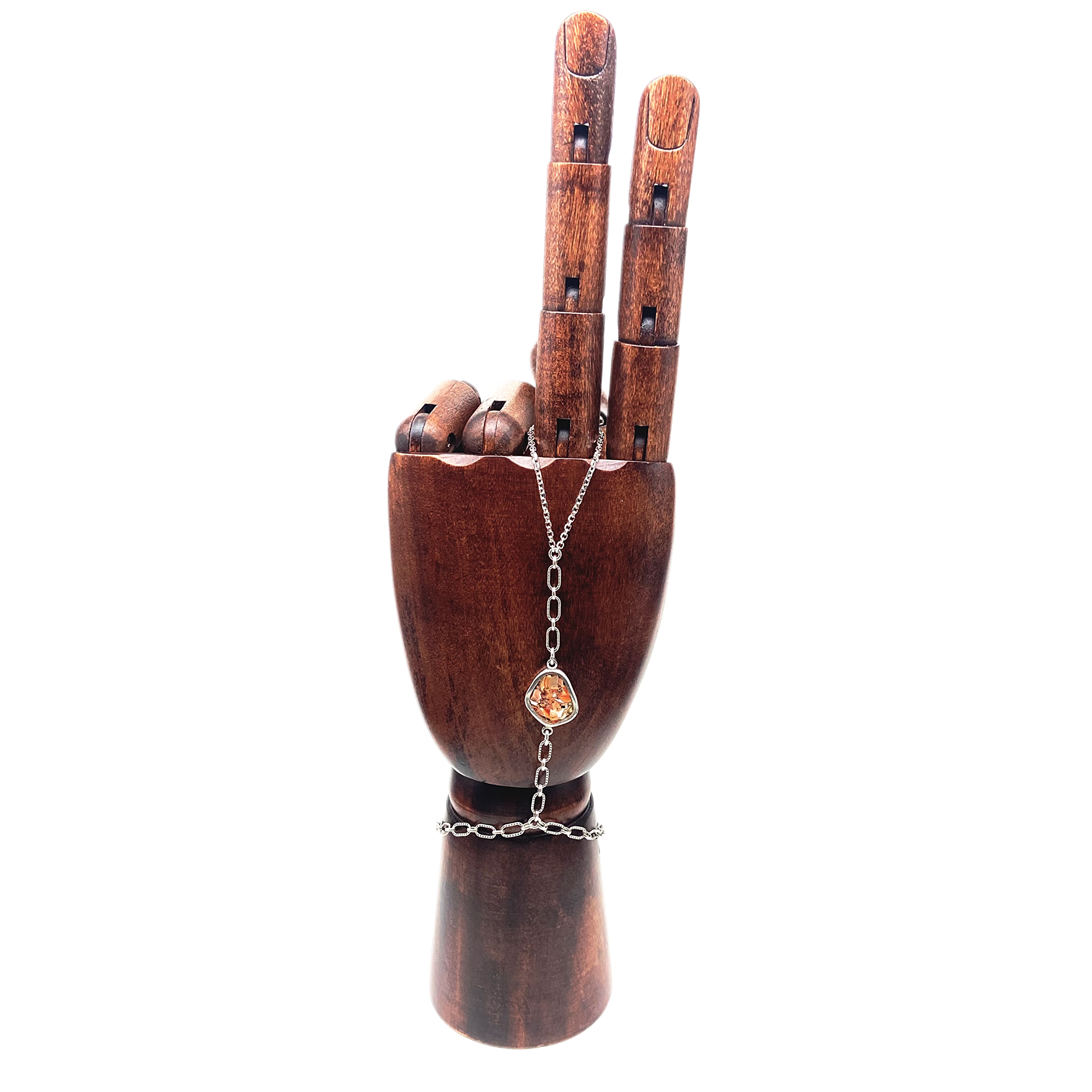 Mexican Fire Opal Hand-Chain