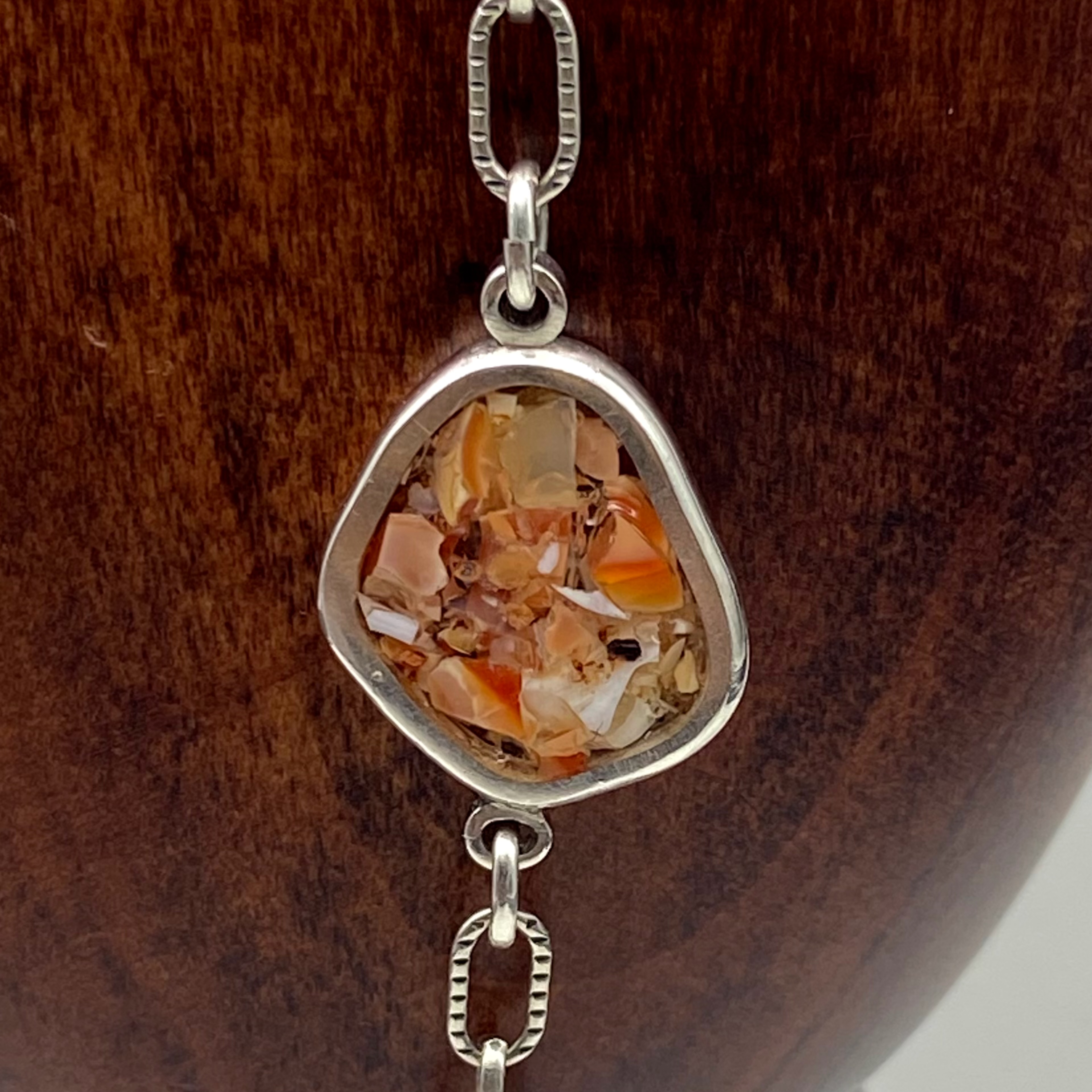 Mexican Fire Opal Hand-Chain