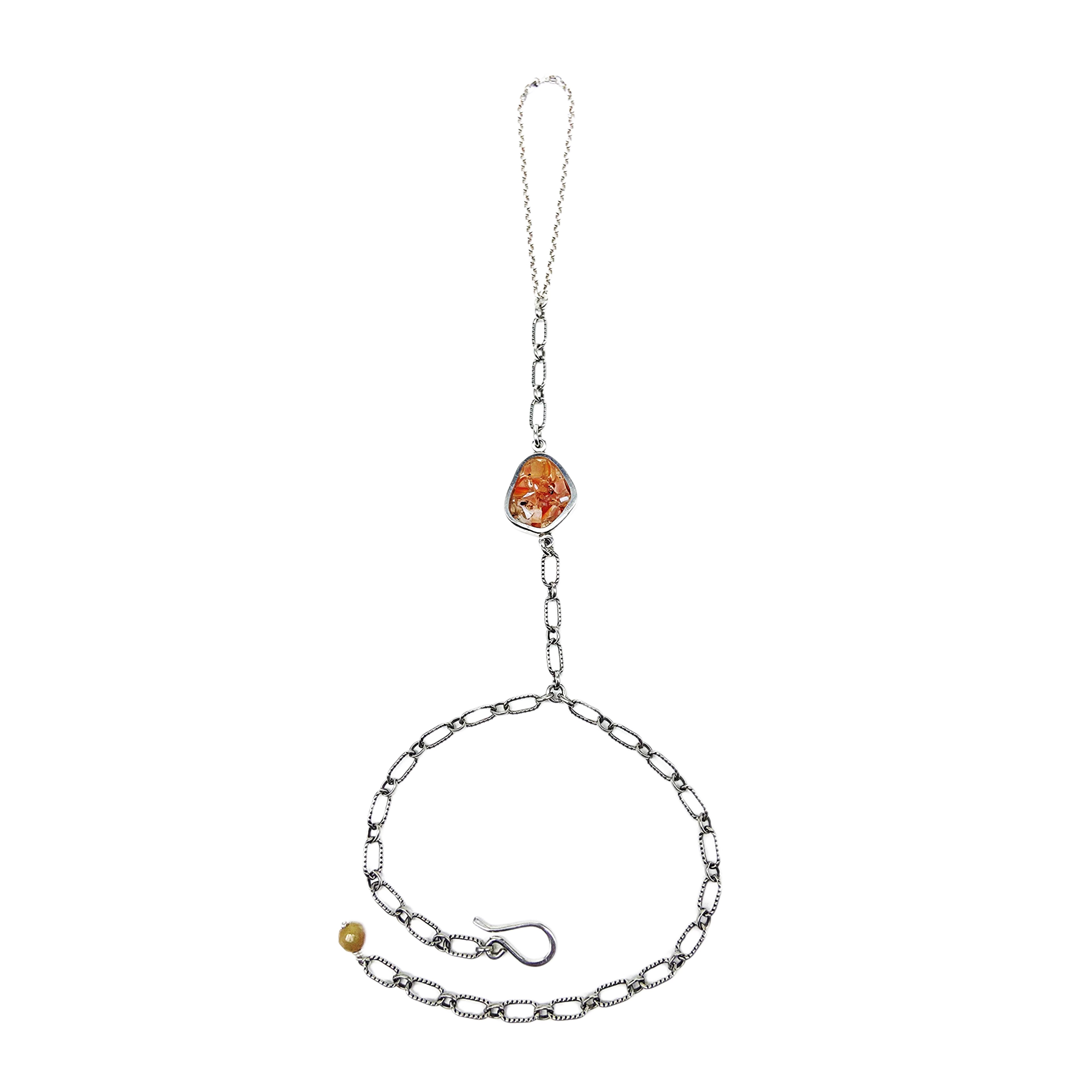 Mexican Fire Opal Hand-Chain