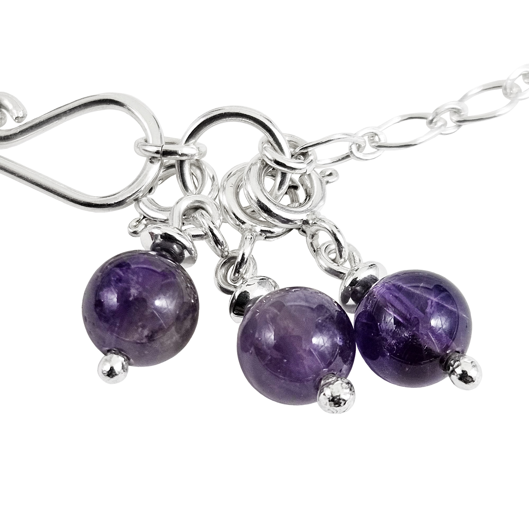 Amethyst Sphere Charms