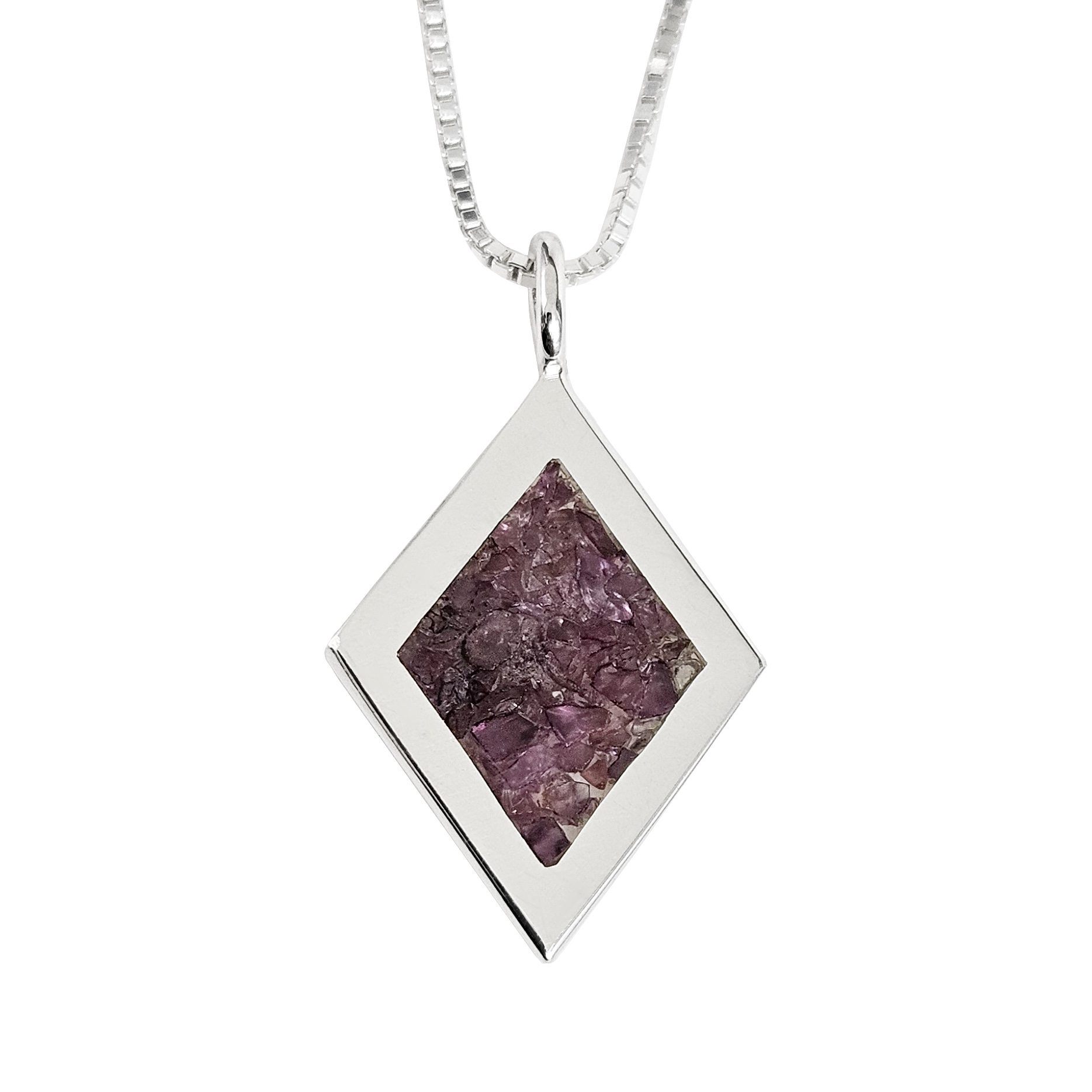 Crushed Garnet Pendant