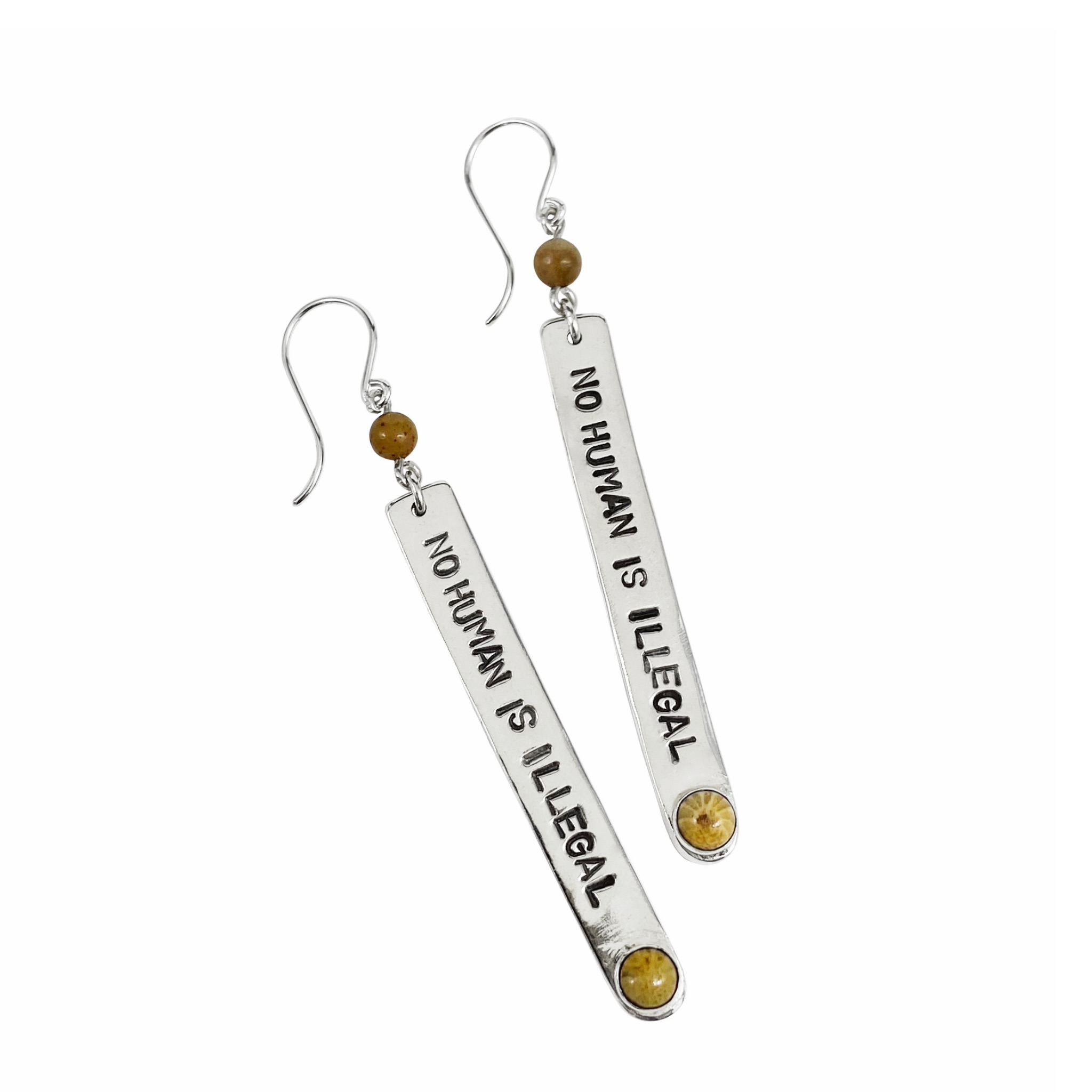 No Human is Illegal Earrings