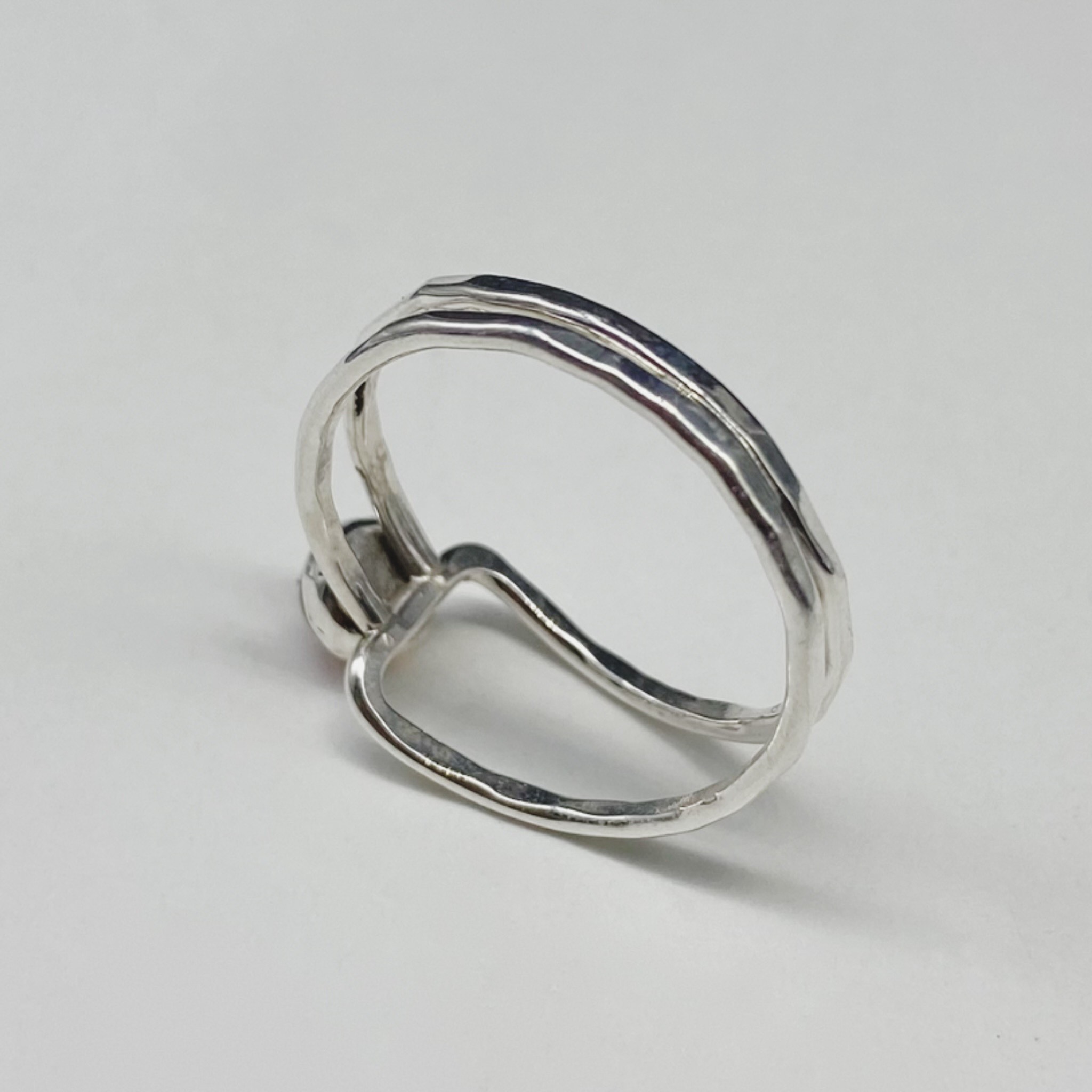 Size 8.25 Endless Road Ring with Amber